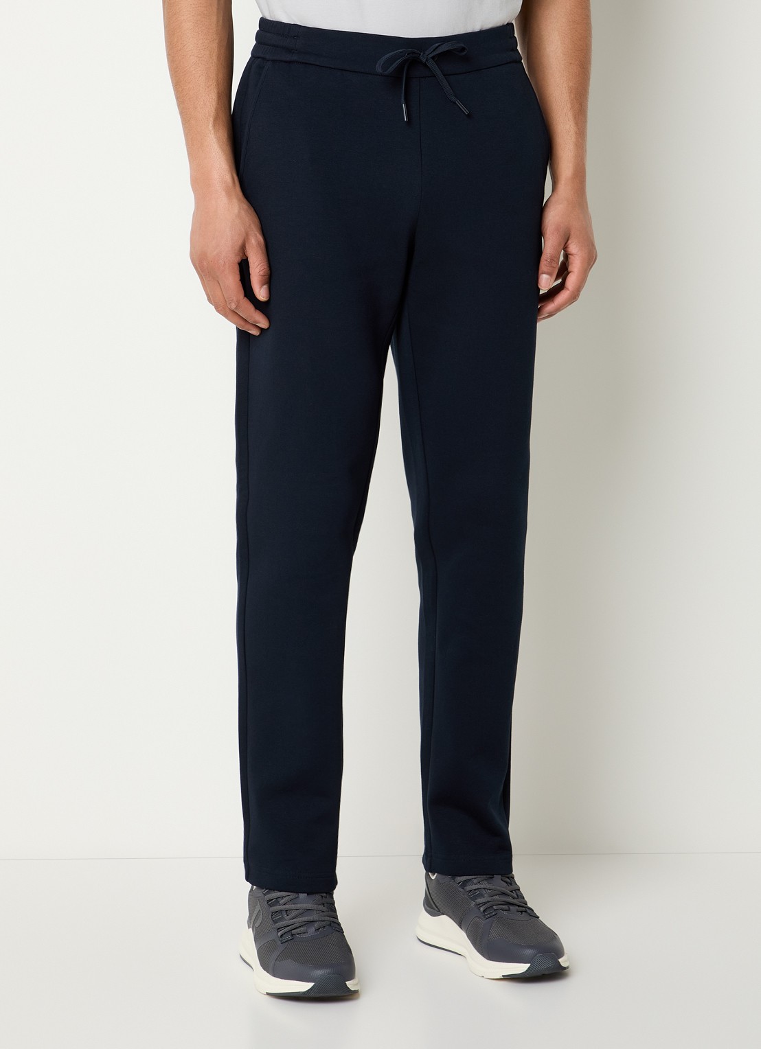 Boggi Milano Slim fit chino met steekzakken - detail 2 donkerblauw