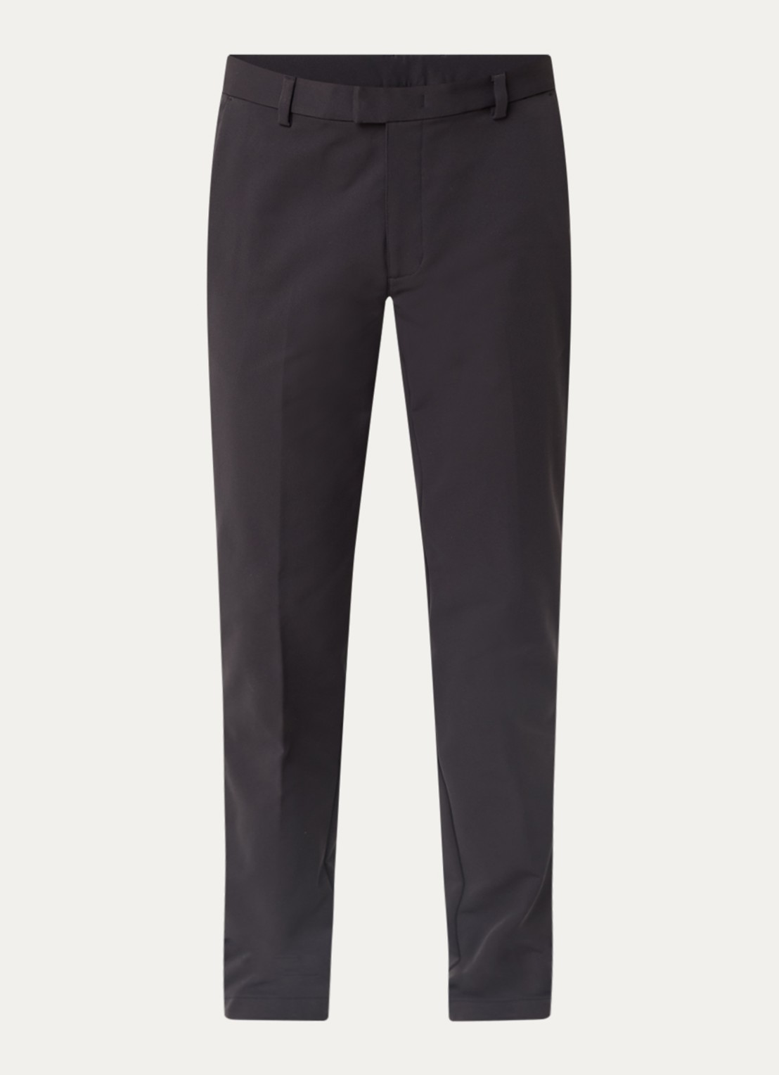 Boggi Milano Slim fit chino met steekzakken - voorkant donkergrijs