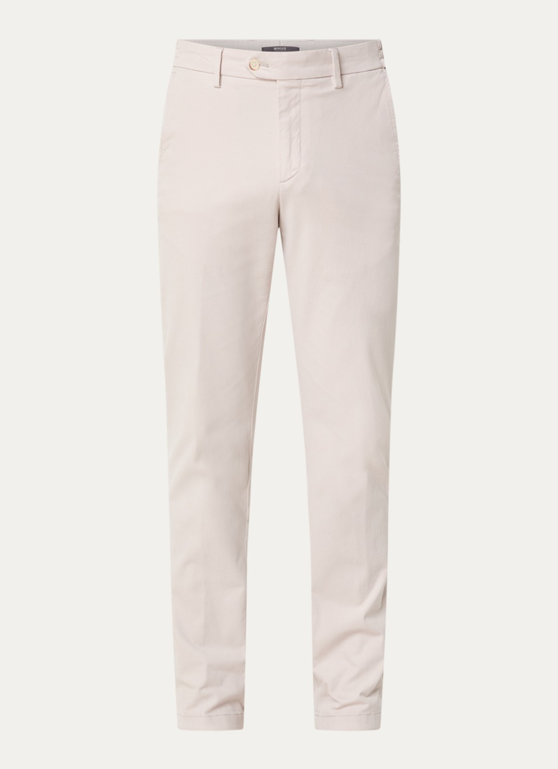 Boggi Milano Slim fit chino met steekzakken - voorkant 4 zand