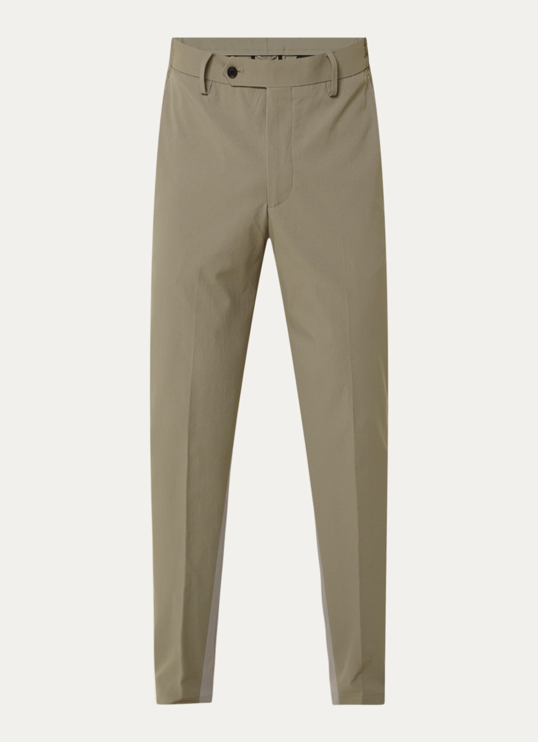 Boggi Milano Slim fit pantalon met steekzakken - voorkant 4 olijfgroen