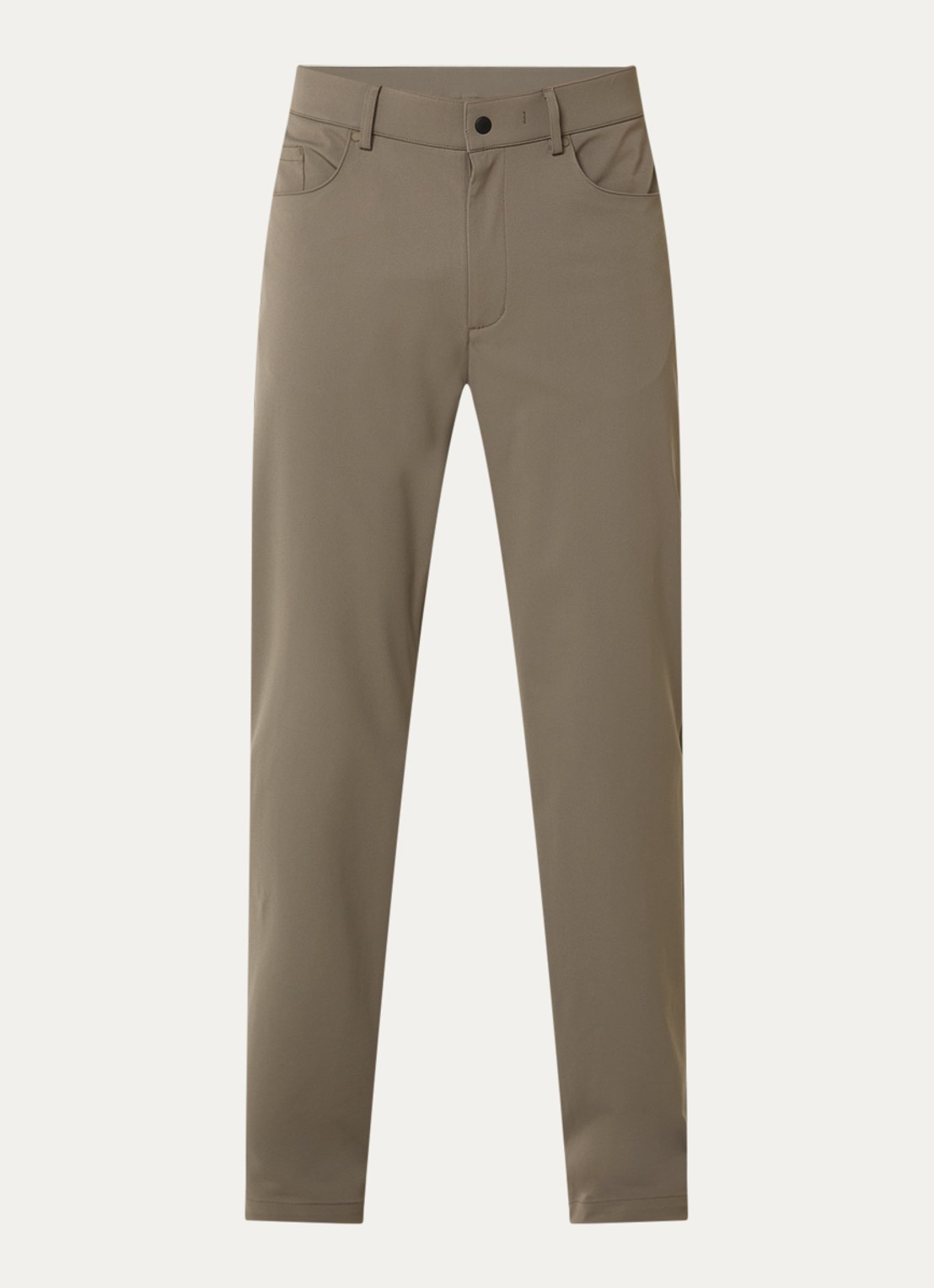 Boggi Milano Slim fit pantalon met steekzakken - voorkant donkerbeige