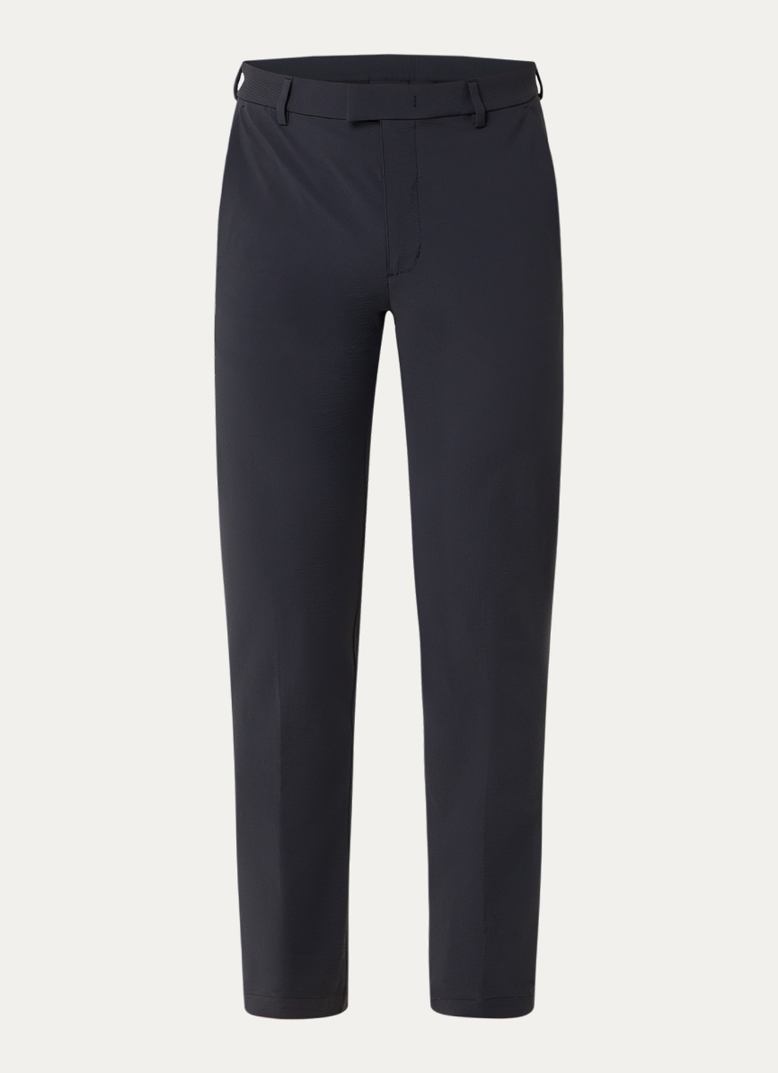 Boggi Milano Slim fit pantalon met structuur en steekzakken - voorkant 4 donkerblauw