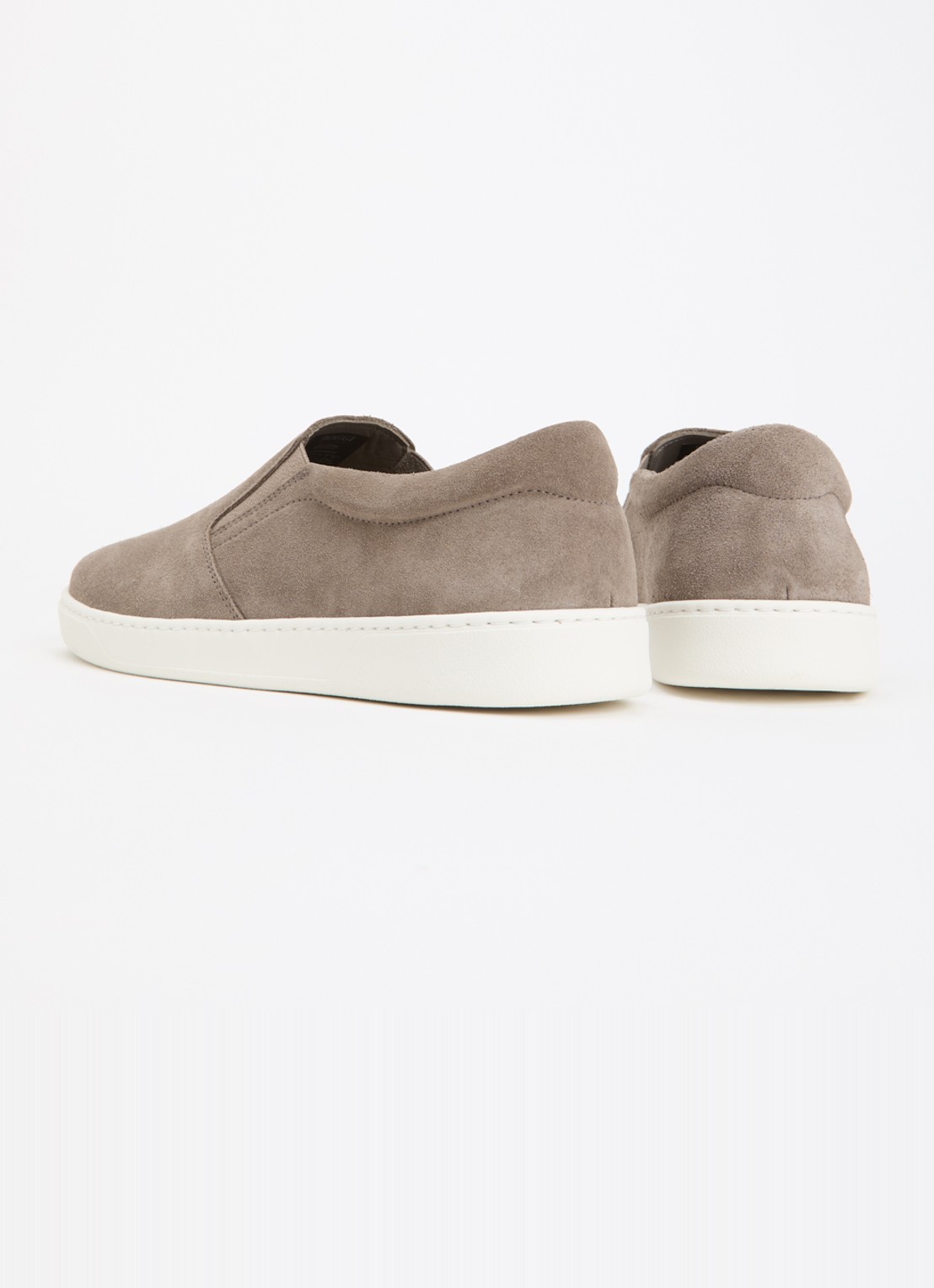 Boggi Milano Slip-on van suède - achterkant 5 taupe