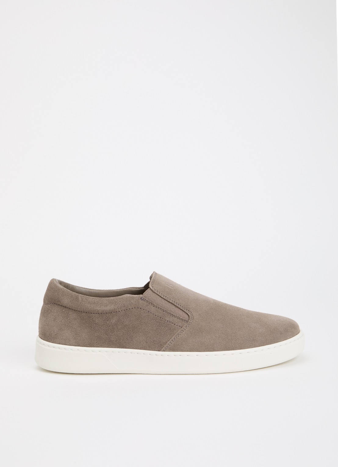Boggi Milano Slip-on van suède - voorkant taupe