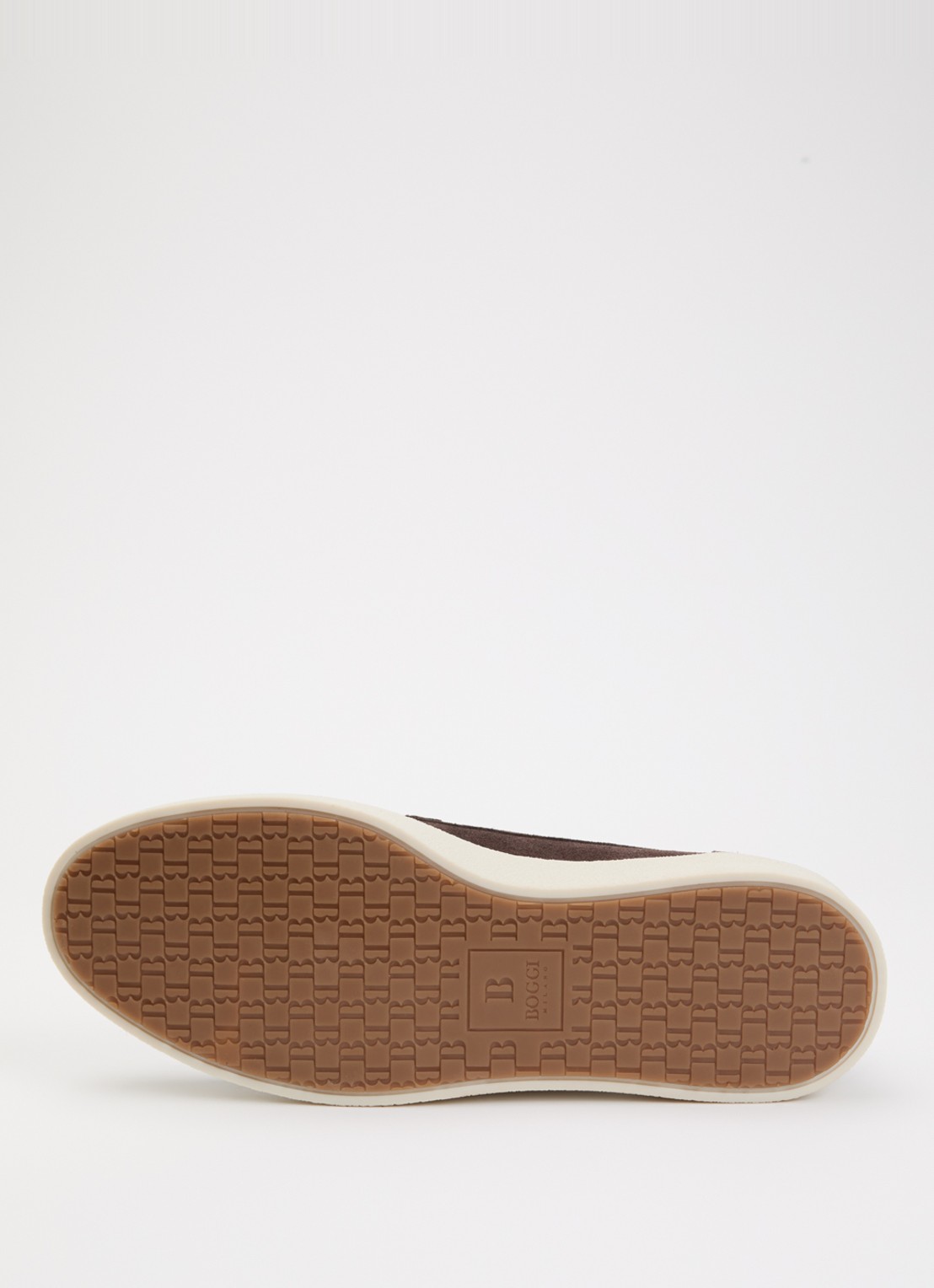 Boggi Milano Slip-on van suède - detail 5 donkerbruin