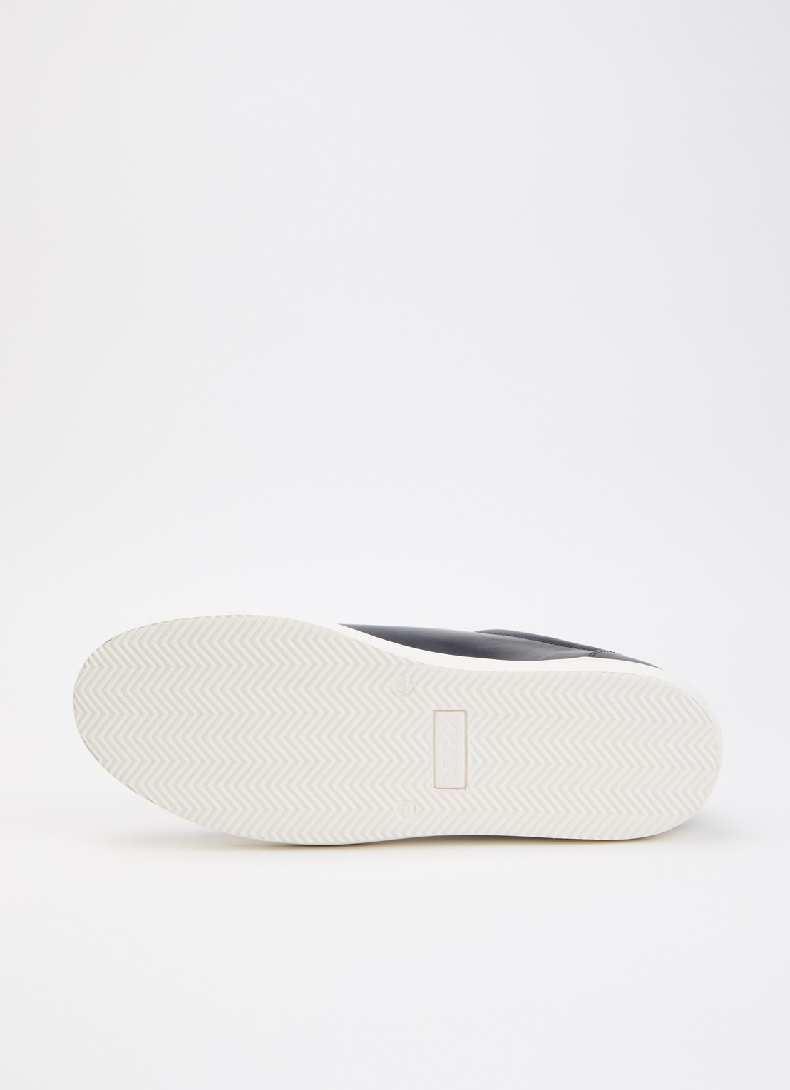 Boggi Milano Sneaker van leer met logo - detail 5 donkerblauw