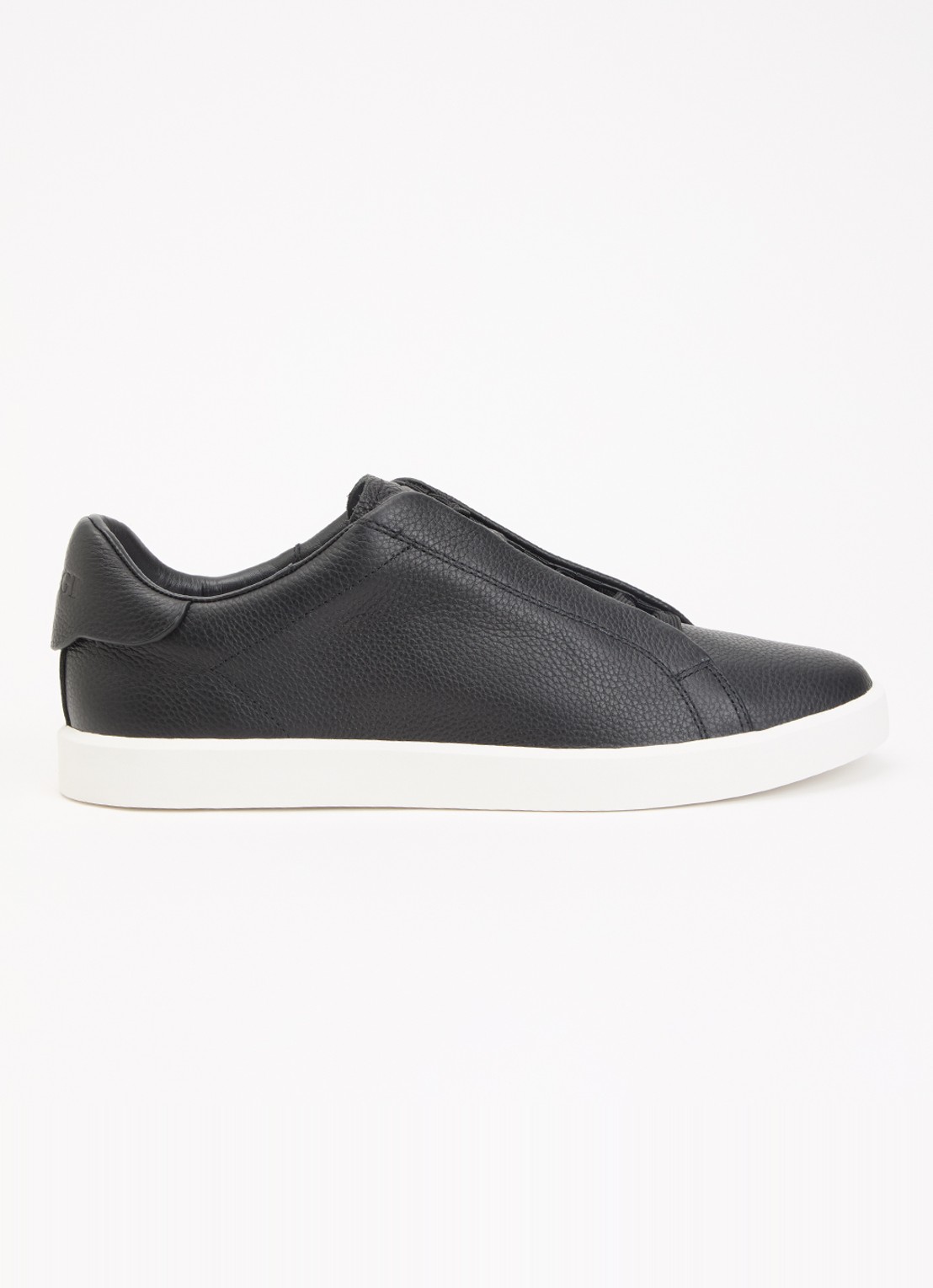 Boggi Milano Sneaker van leer met logo - voorkant 2 zwart