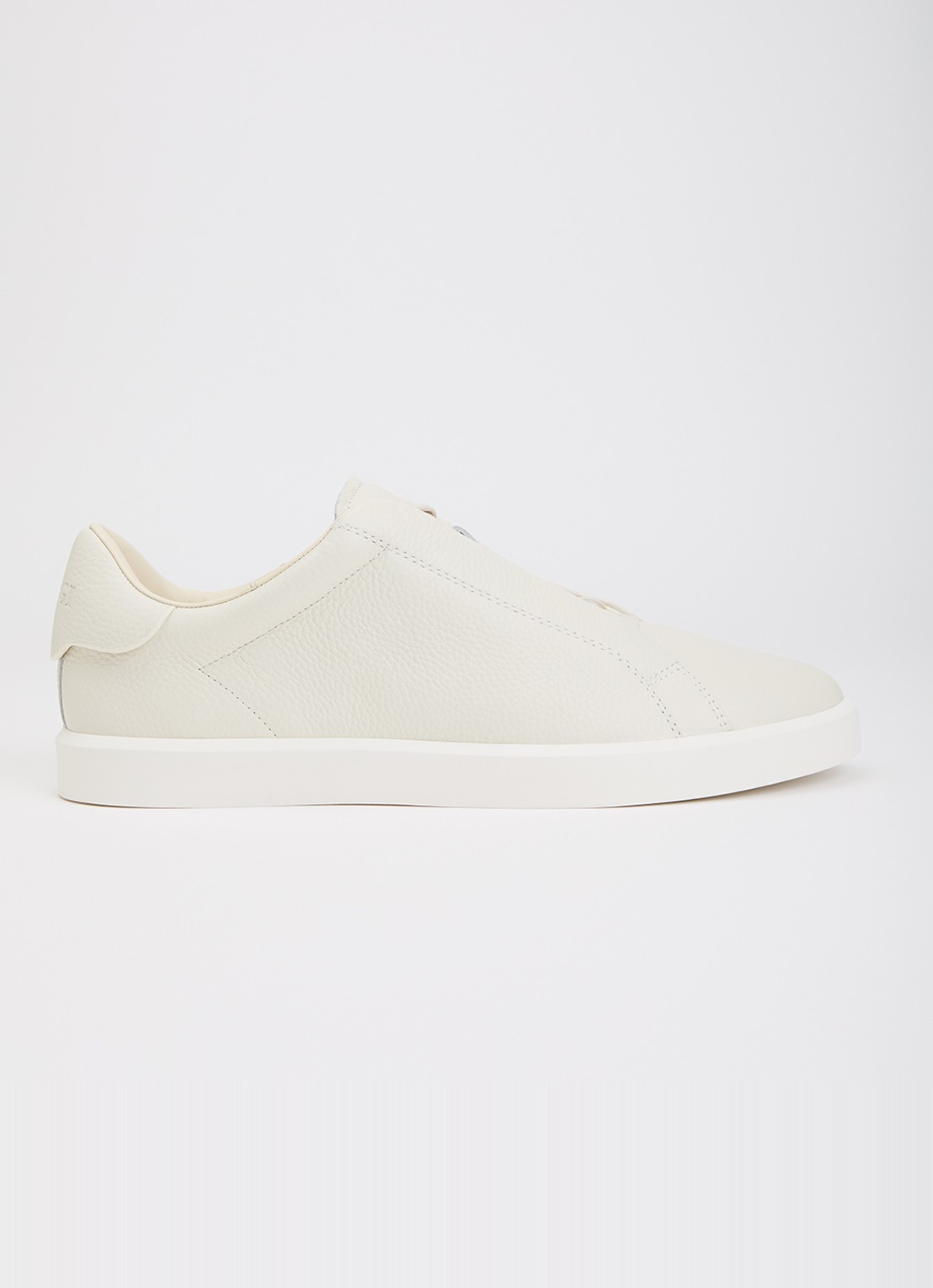 Boggi Milano Sneaker van leer - voorkant gebroken wit