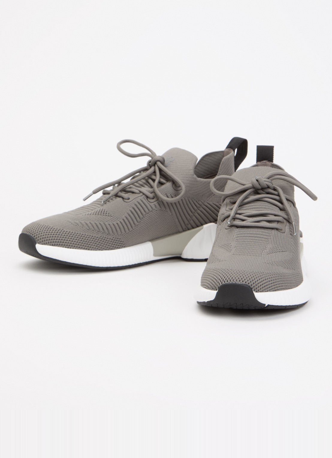 Boggi Milano Sneaker van mesh met logo - detail 3 grijs