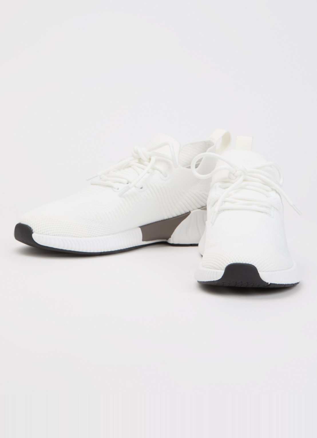 Boggi Milano Sneaker van mesh met logo - detail 3 wit