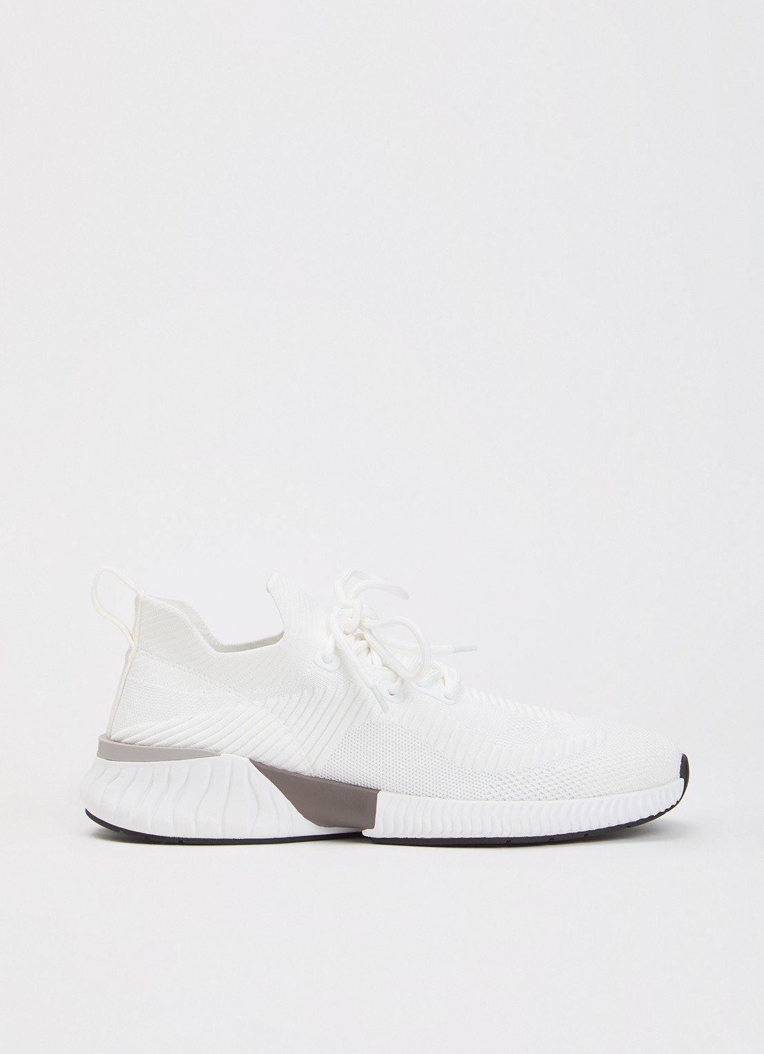 Boggi Milano Sneaker van mesh met logo - voorkant wit