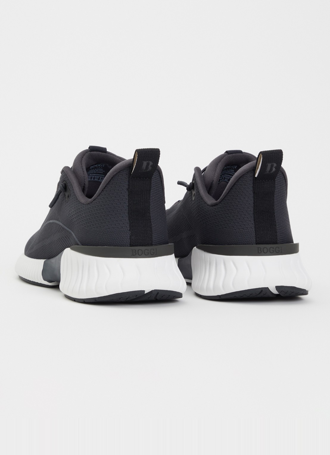 Boggi Milano Sneaker van mesh - achterkant 4 donkerblauw