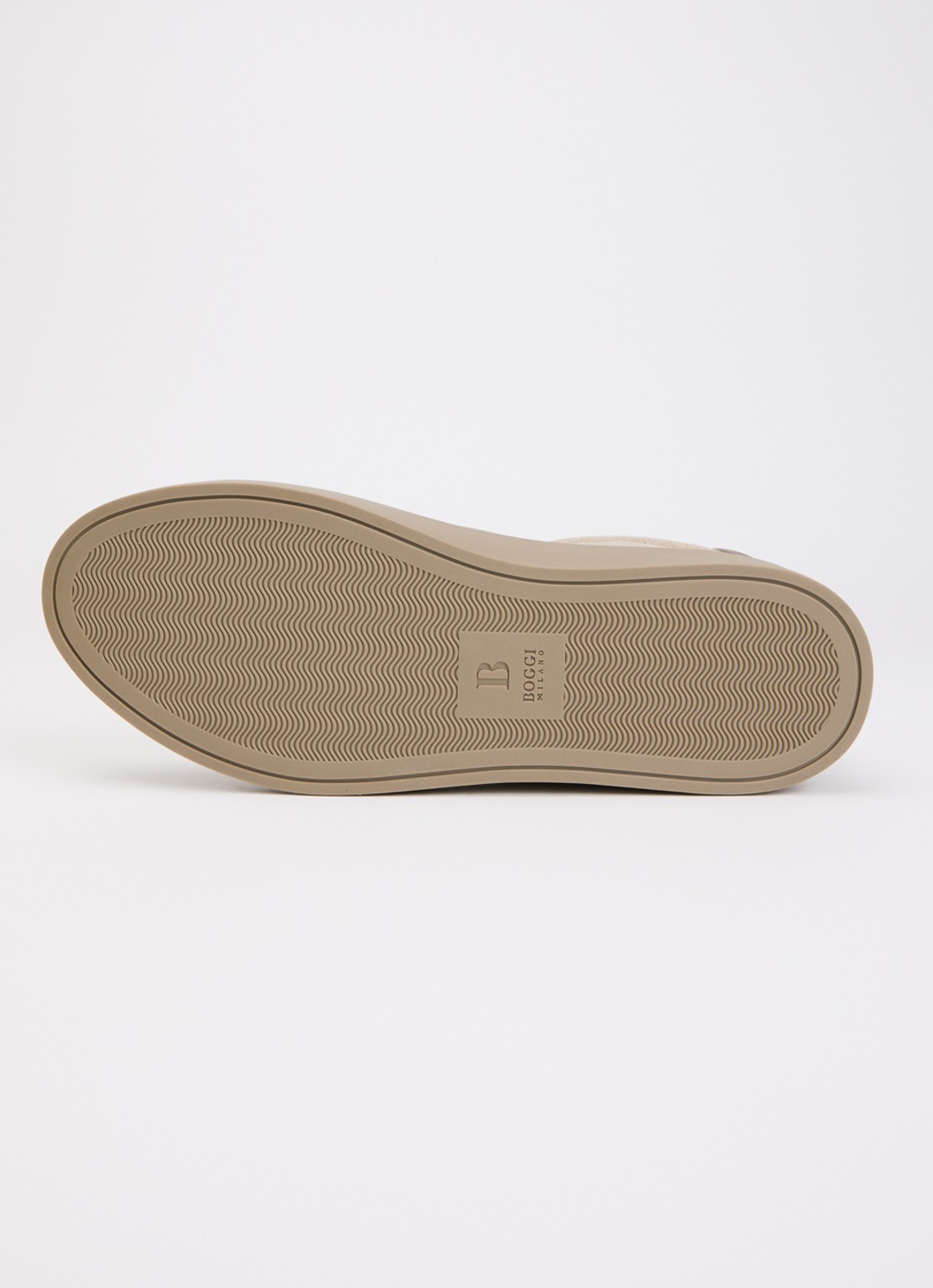 Boggi Milano Sneaker van suède - detail 3 beige