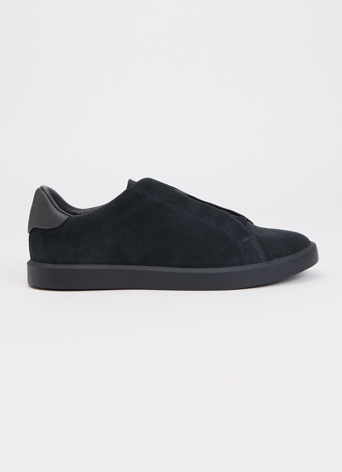 Boggi Milano Sneaker van suède - voorkant 4 donkerblauw