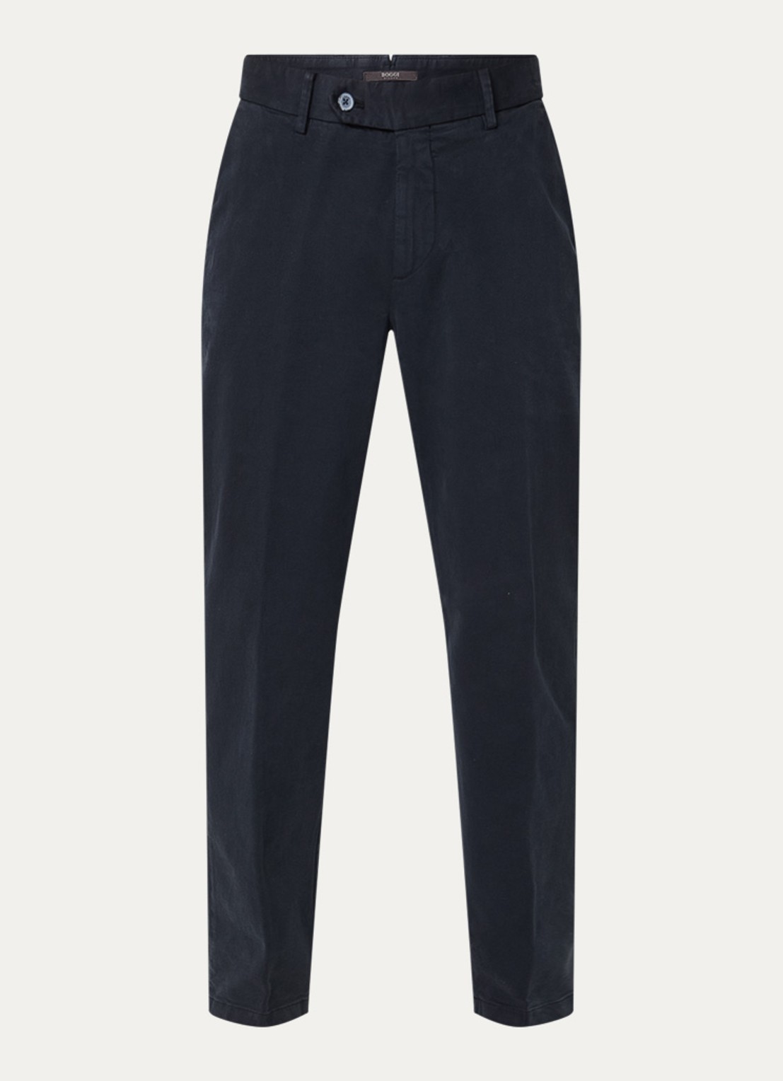 Boggi Milano Straight fit chino met steekzakken - voorkant 2 donkerblauw