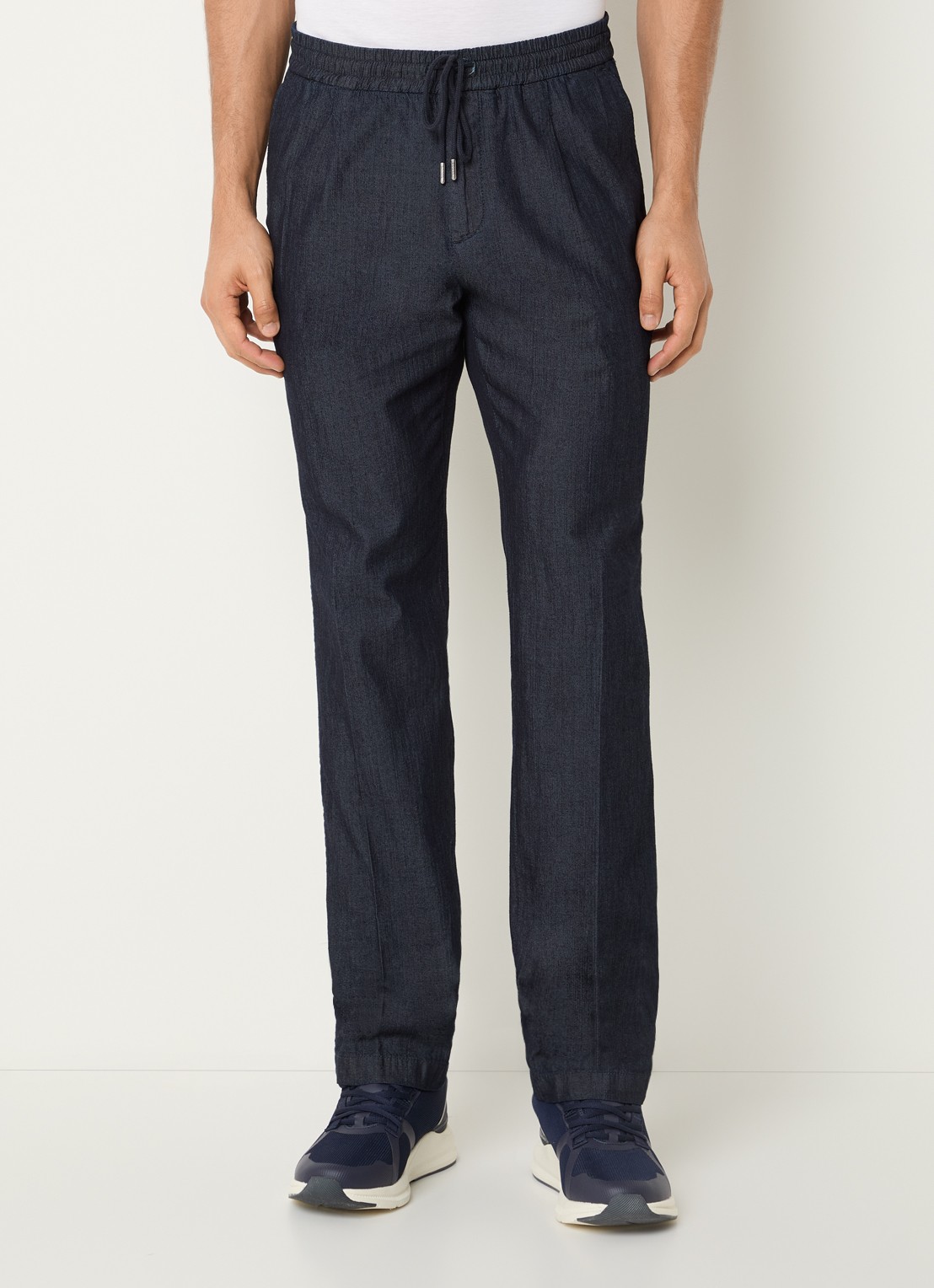 Boggi Milano Straight fit chino met steekzakken - detail 2 indigo