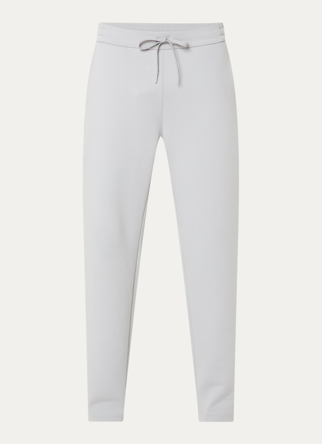 Boggi Milano Straight fit joggingbroek met steekzakken - voorkant lichtgrijs
