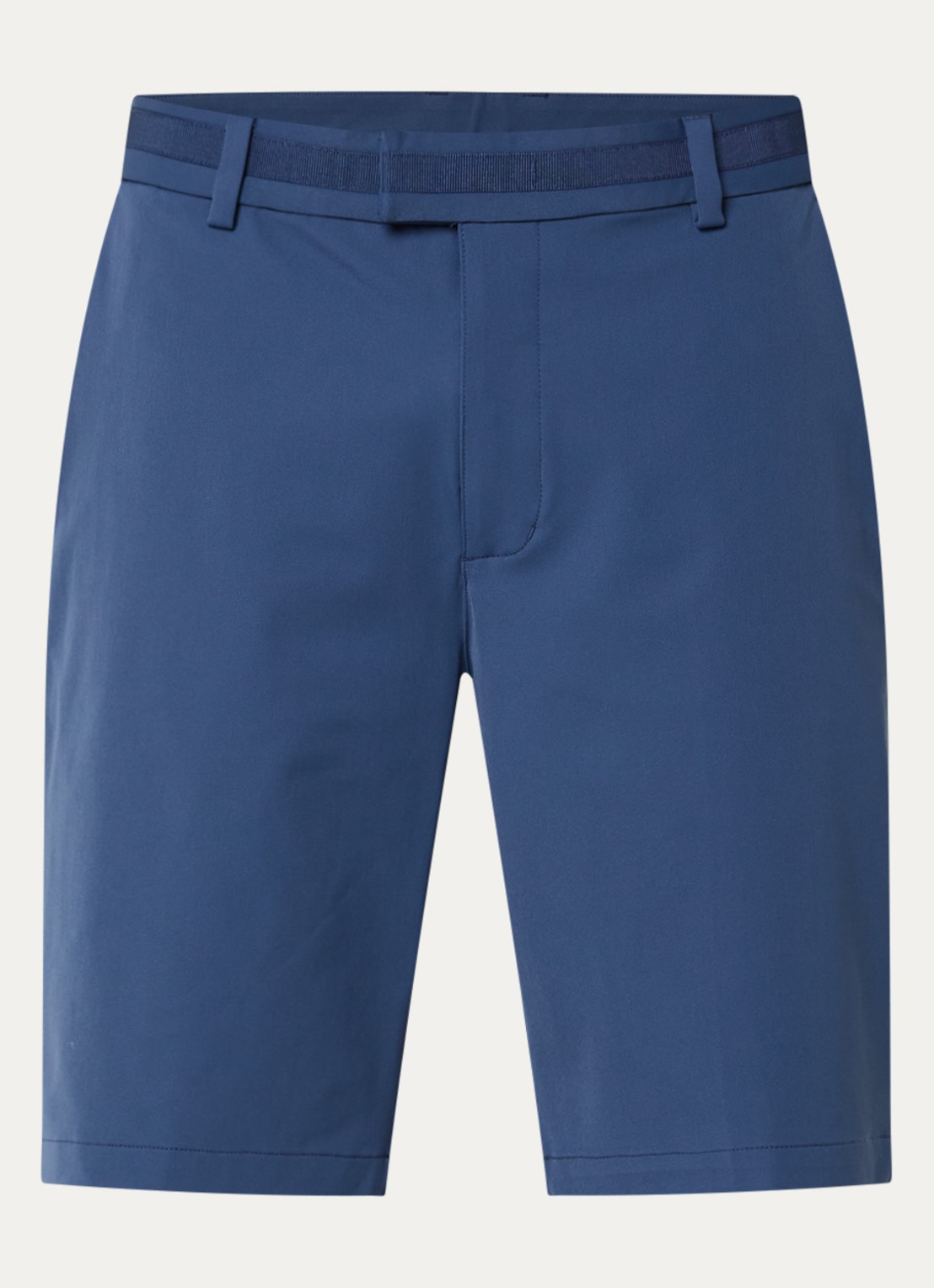 Boggi Milano Straight fit korte broek met steekzakken - voorkant 3 donkerblauw