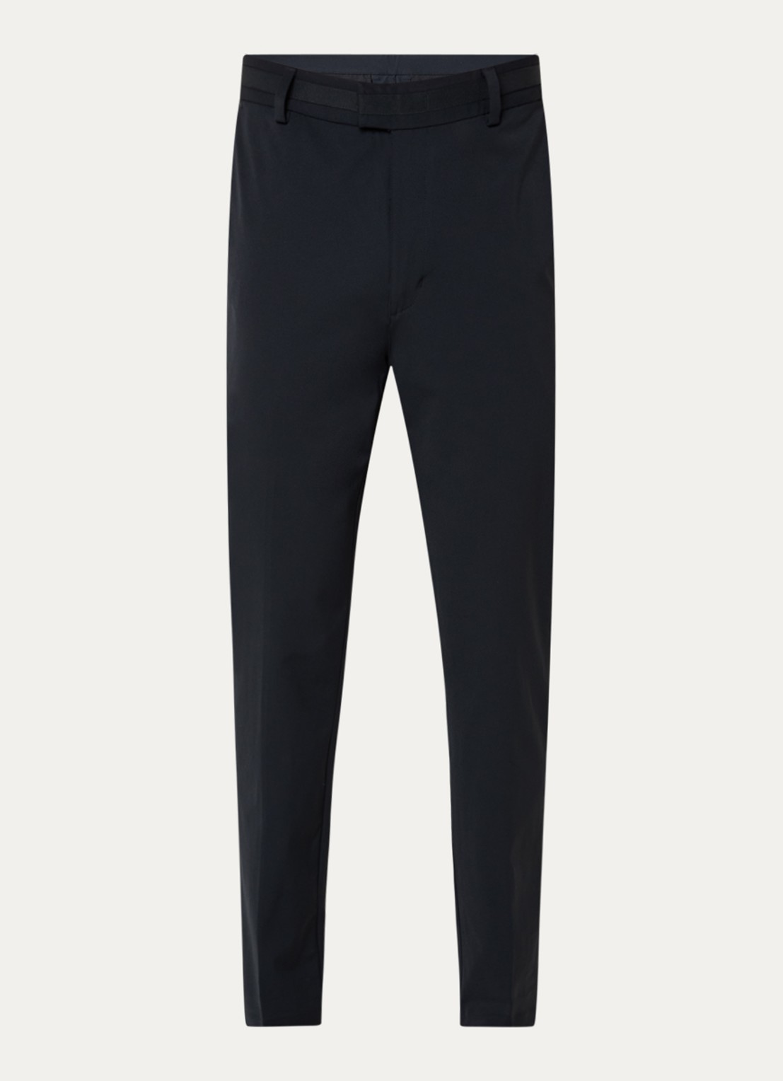 Boggi Milano Straight fit pantalon met steekzakken - voorkant 2 donkerblauw