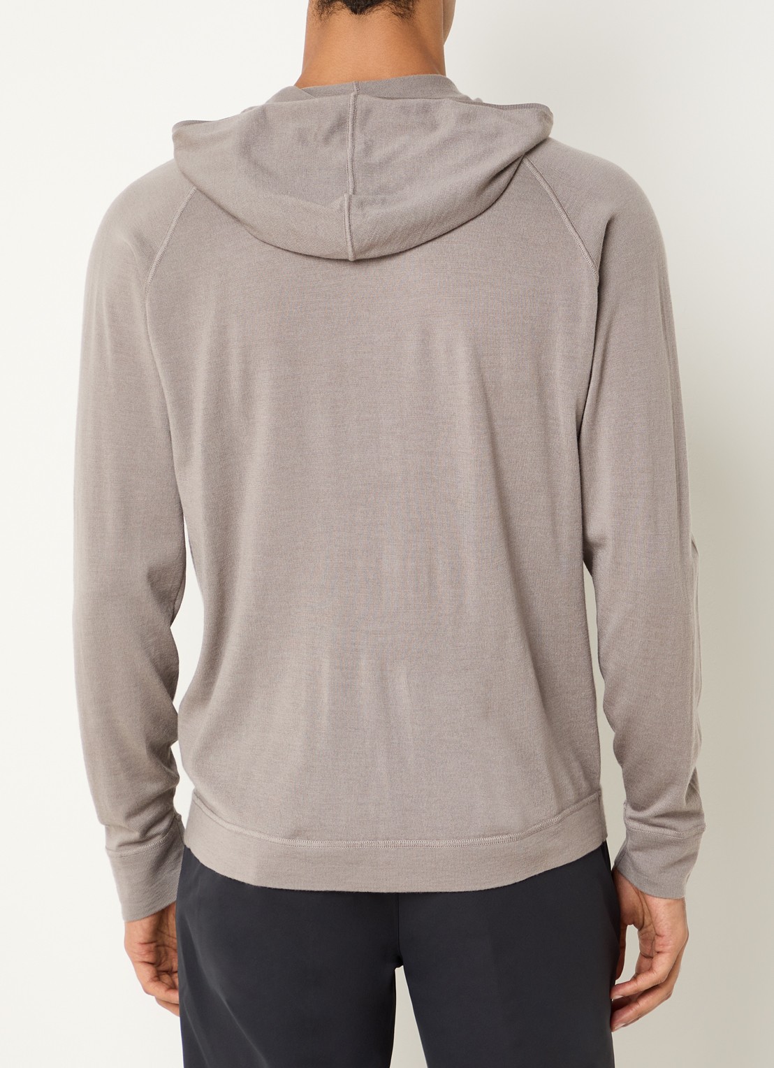 Boggi Milano Sweatvest met steekzakken - achterkant 4 donkerbeige