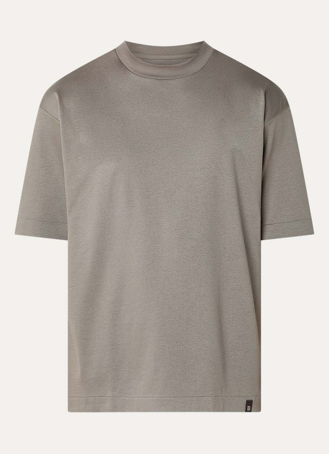 Boggi Milano T-shirt met ronde hals - voorkant donkergrijs