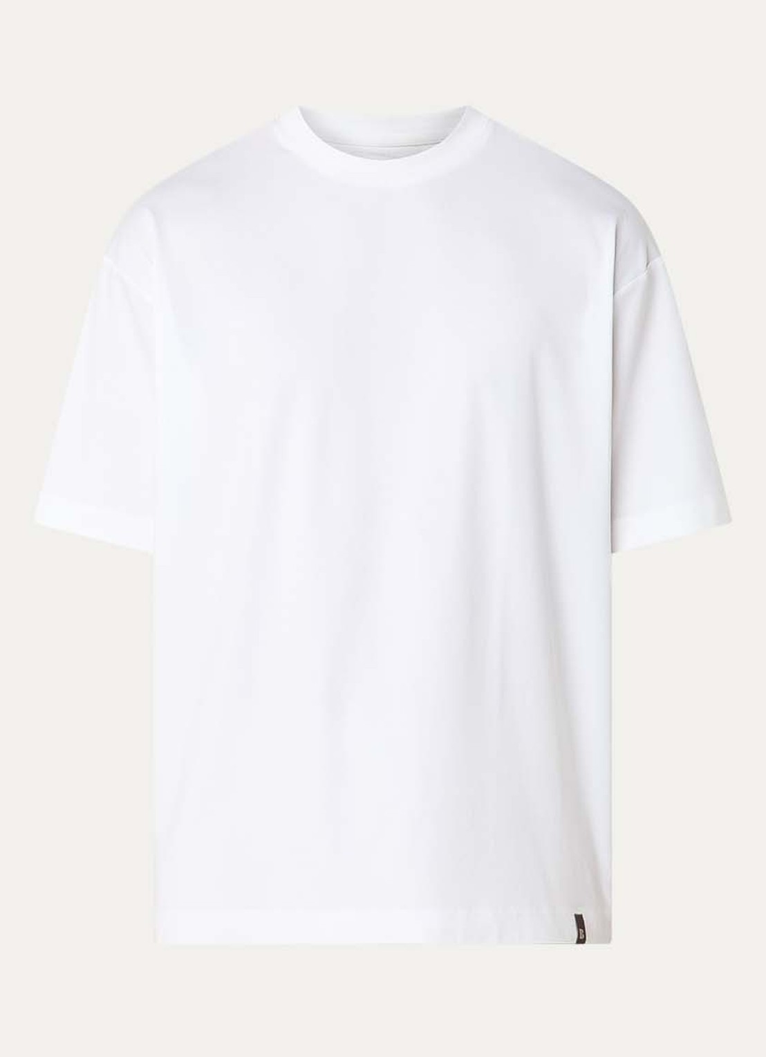 Boggi Milano T-shirt met ronde hals - voorkant 3 wit