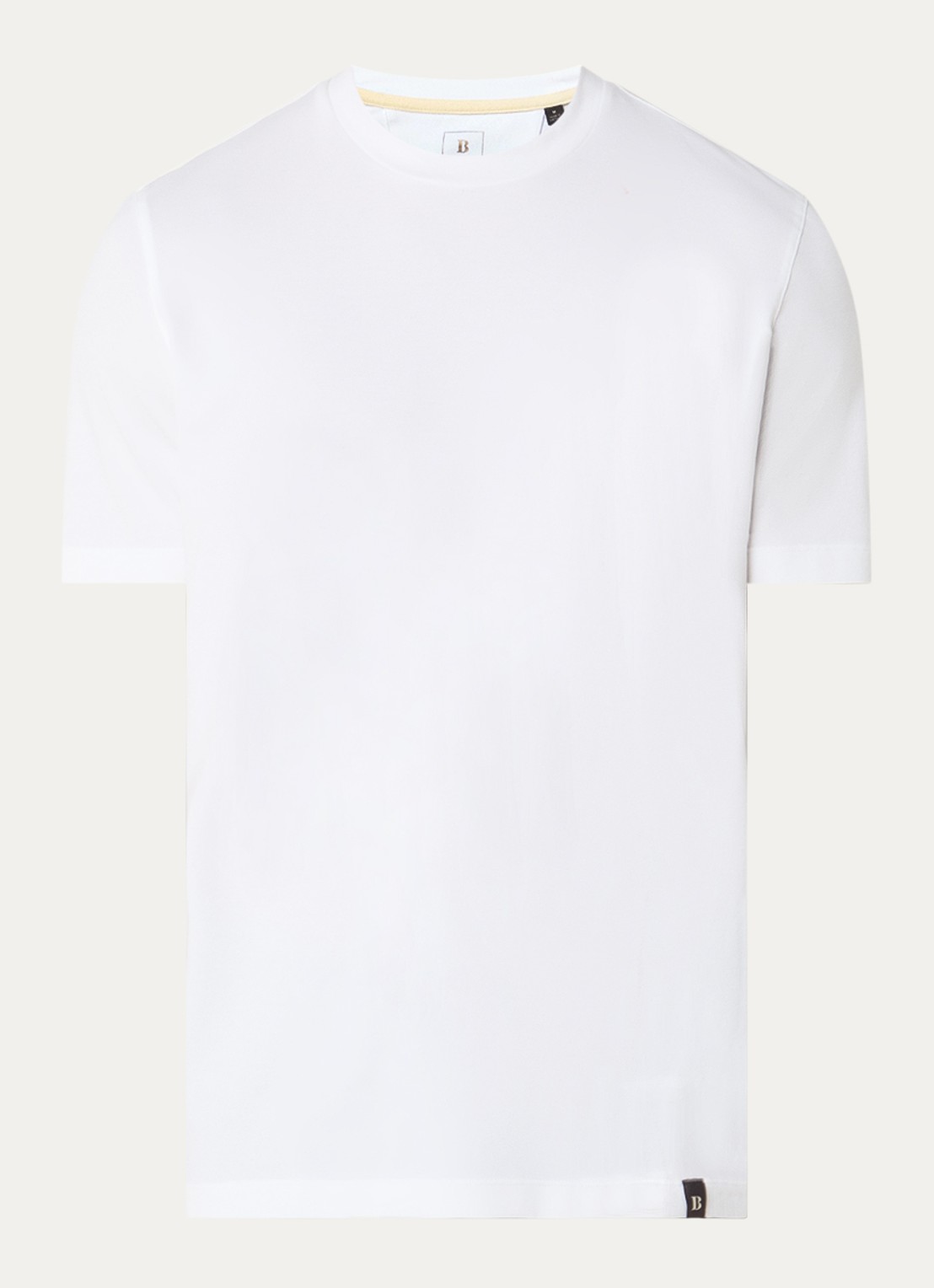 Boggi Milano T-shirt met ronde hals - voorkant 2 wit