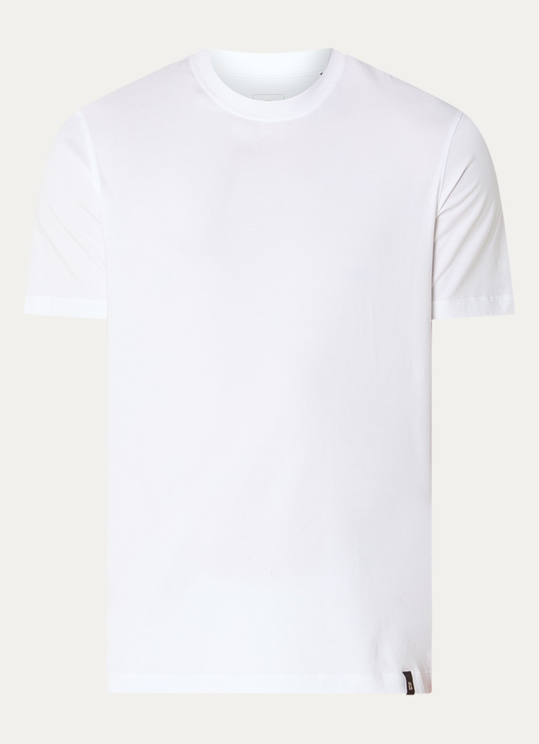 Boggi Milano T-shirt met ronde hals - voorkant 2 wit