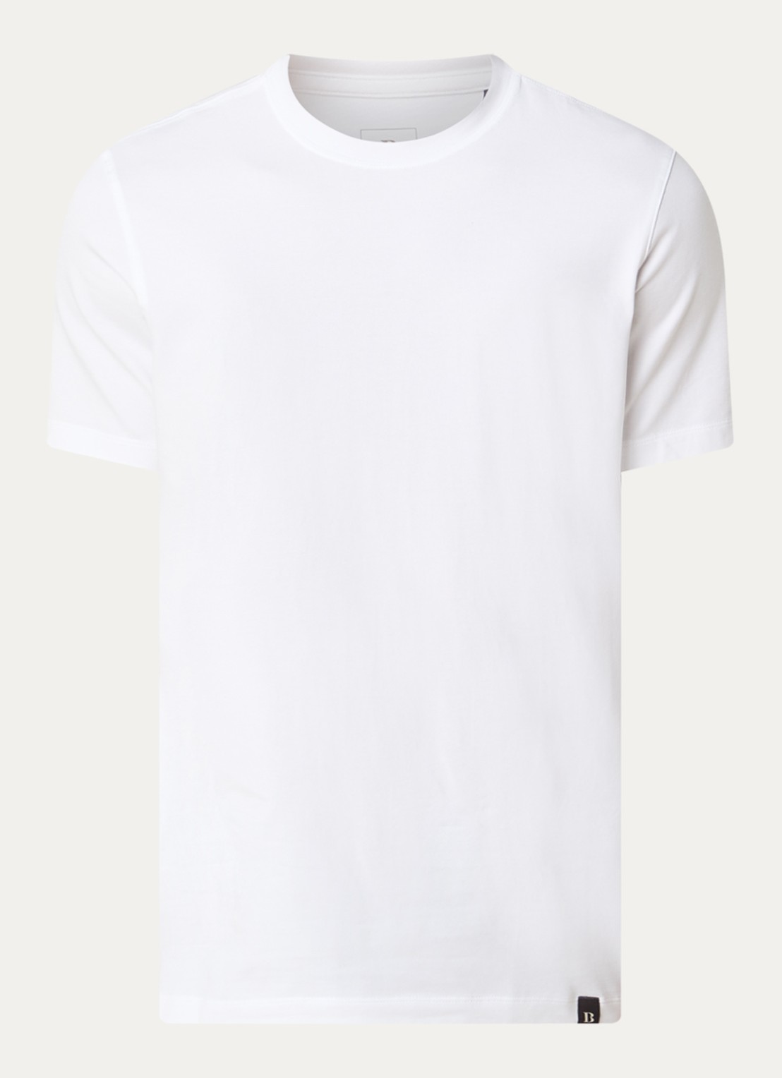Boggi Milano T-shirt met ronde hals - voorkant wit