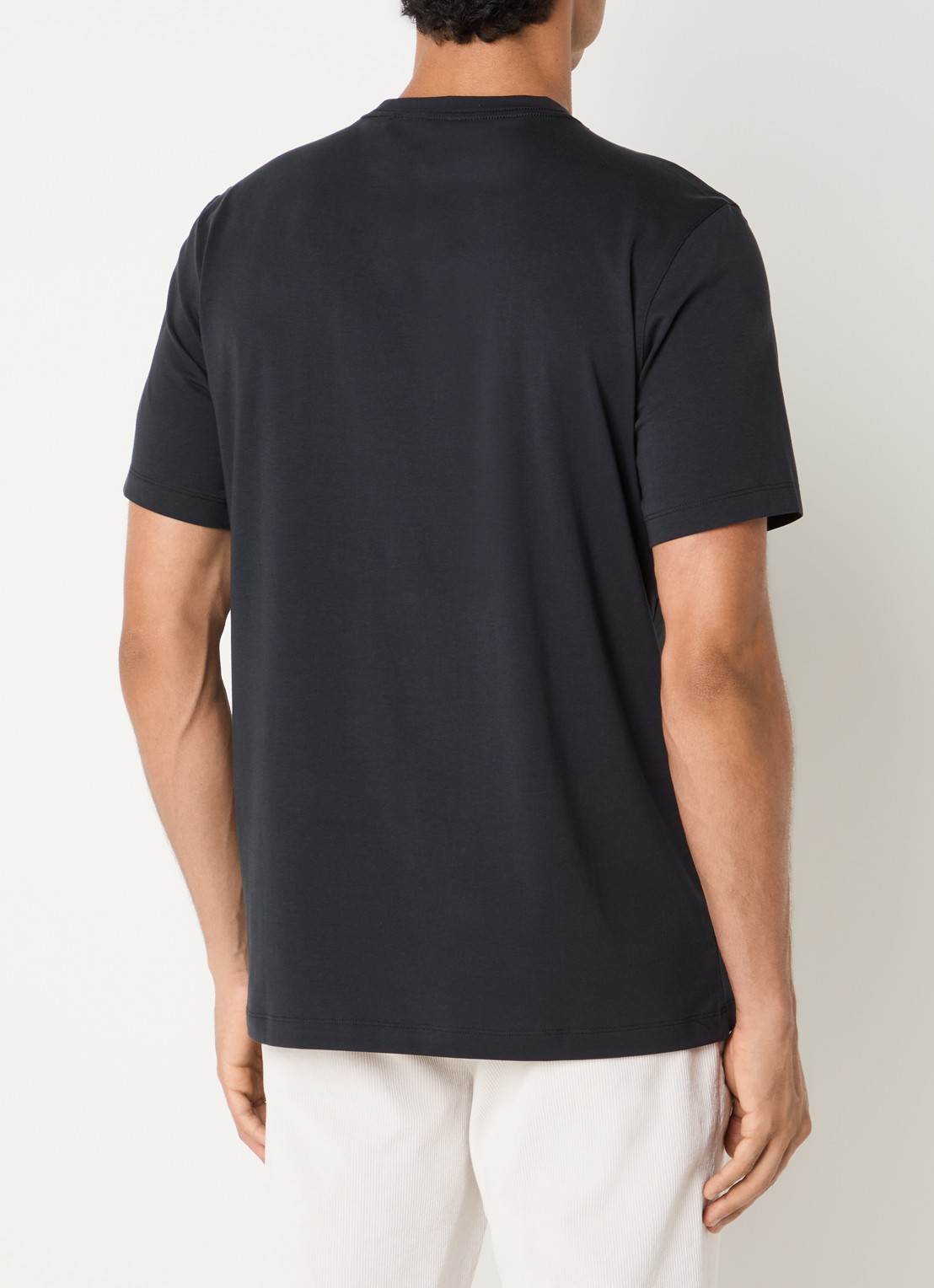 Boggi Milano T-Shirt met ronde hals - achterkant 4 zwart