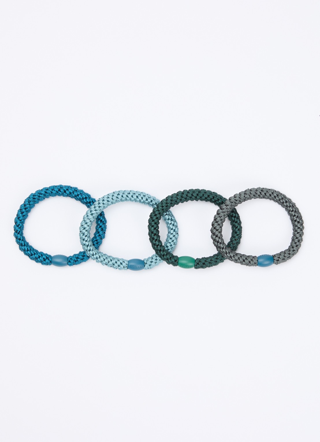 Bon Dep Bundle 50 gevlochten haarelastiekjes in 4-pack  - detail 2 blauw