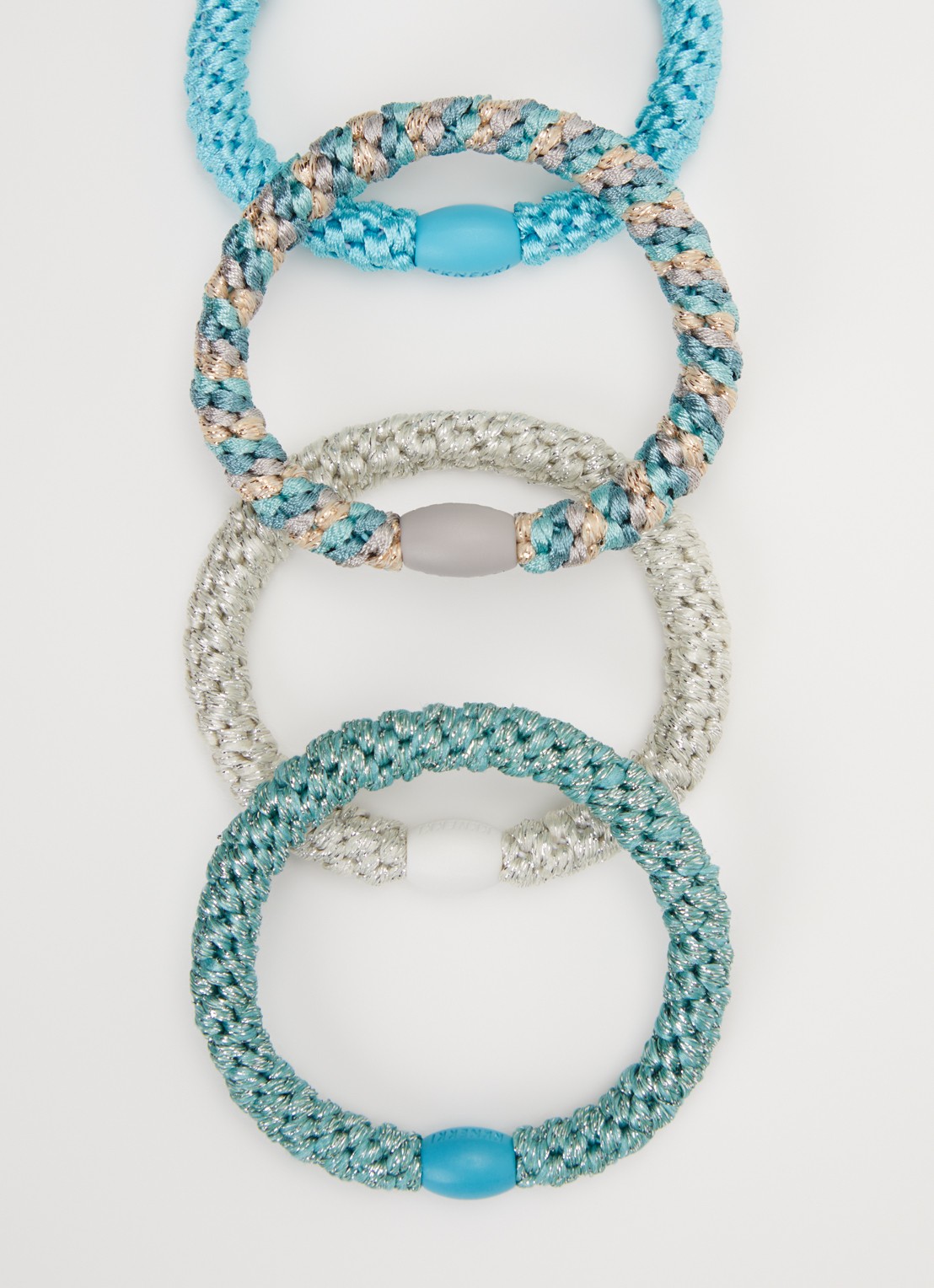 Bon Dep Kknekki Bundle 58 haarelastiekjes in 4-pack - detail multicolor