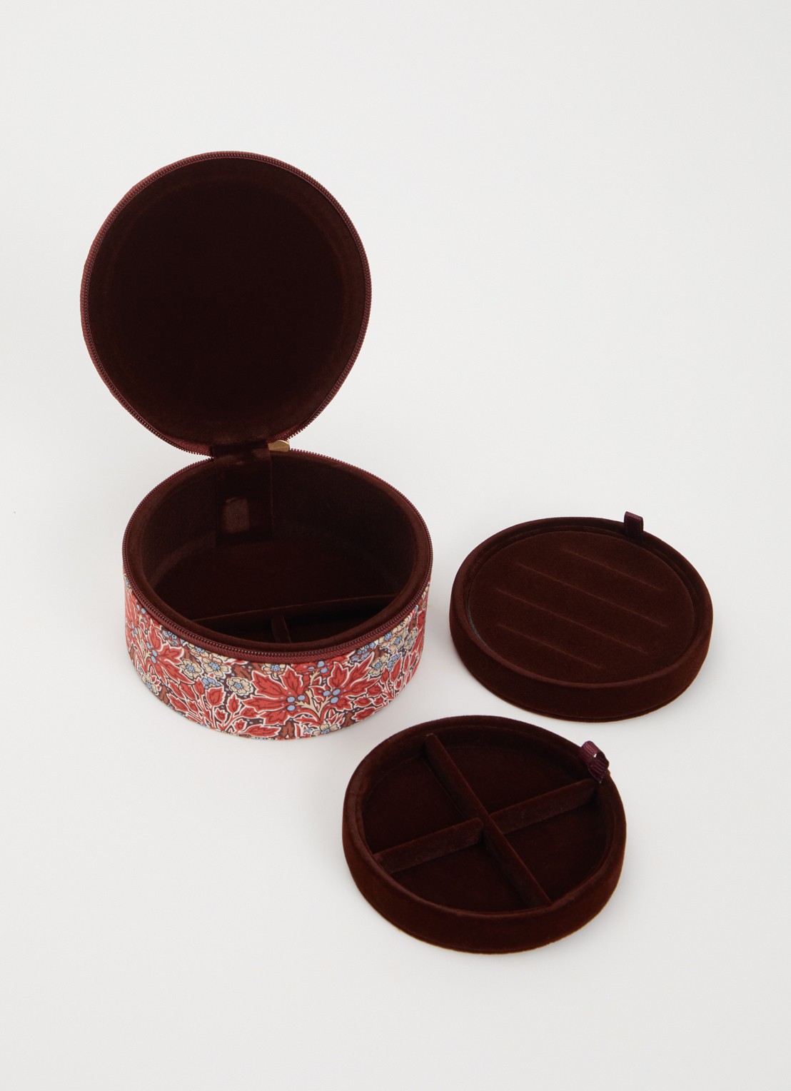Bon Dep Liberty Francesca Tulip sieradendoos 11 cm - voorkant 2 rood