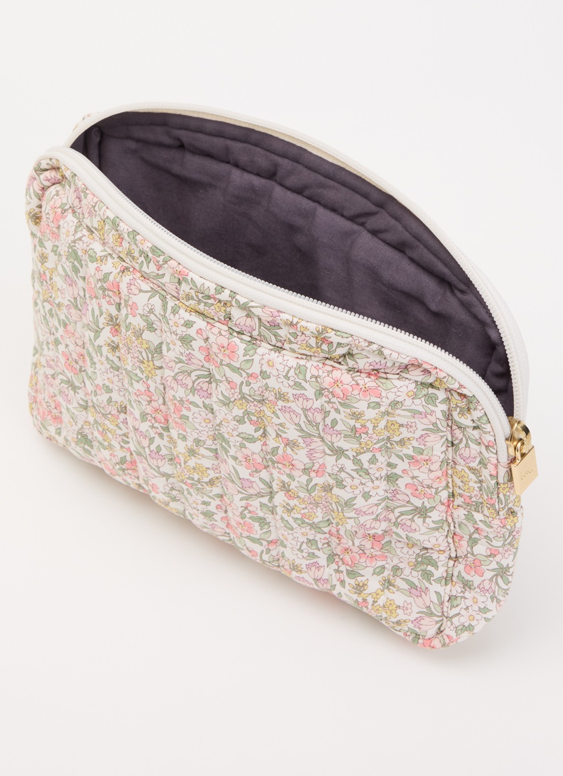 Bon Dep Liberty Nazanin small toilettas met bloemenprint  - voorkant 2 roze