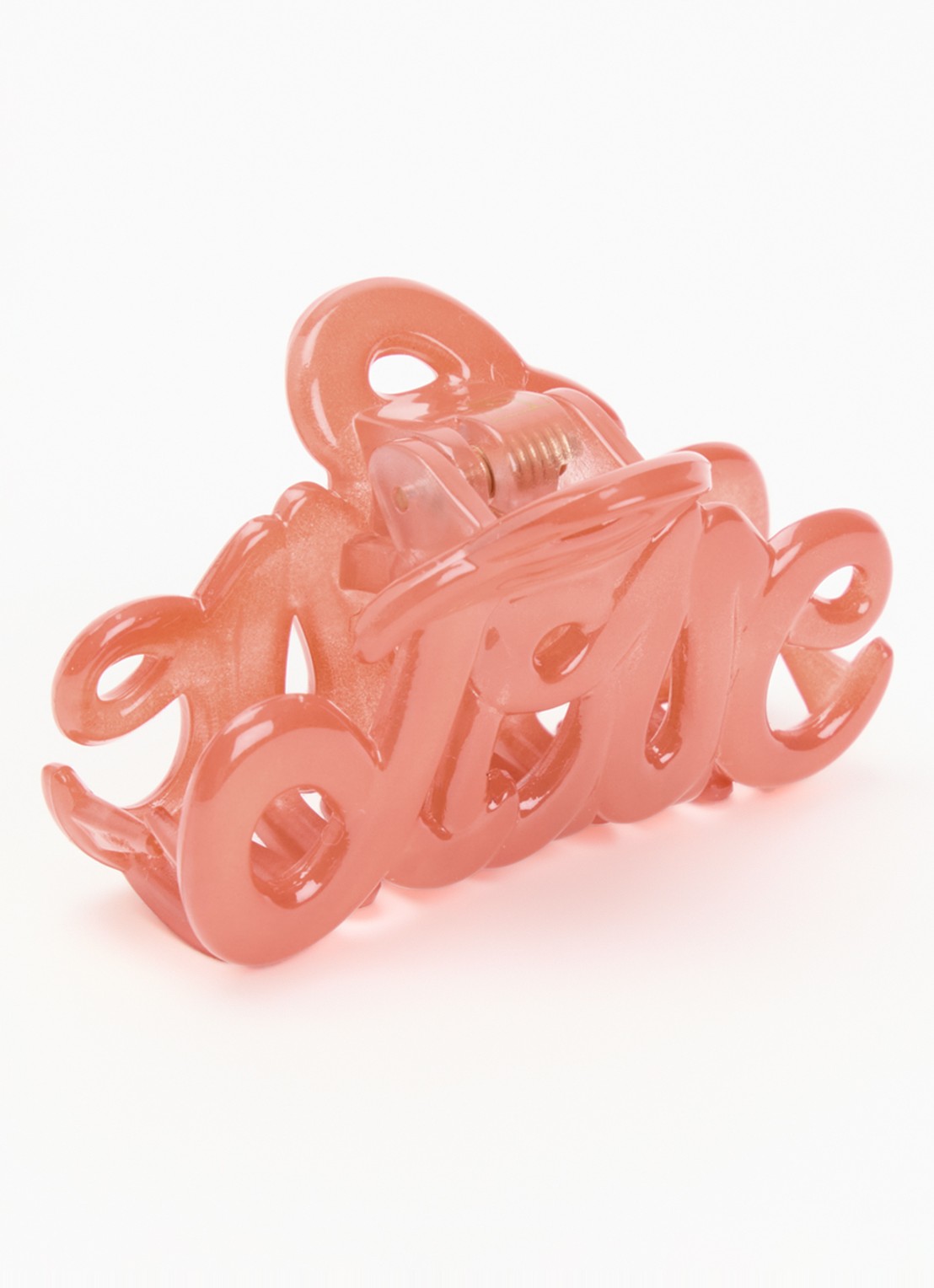 Bon Dep Love haarklem 5 cm - voorkant oranjerood