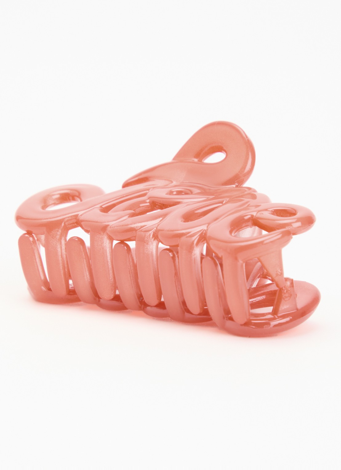 Bon Dep Love haarklem 5 cm - voorkant 2 oranjerood