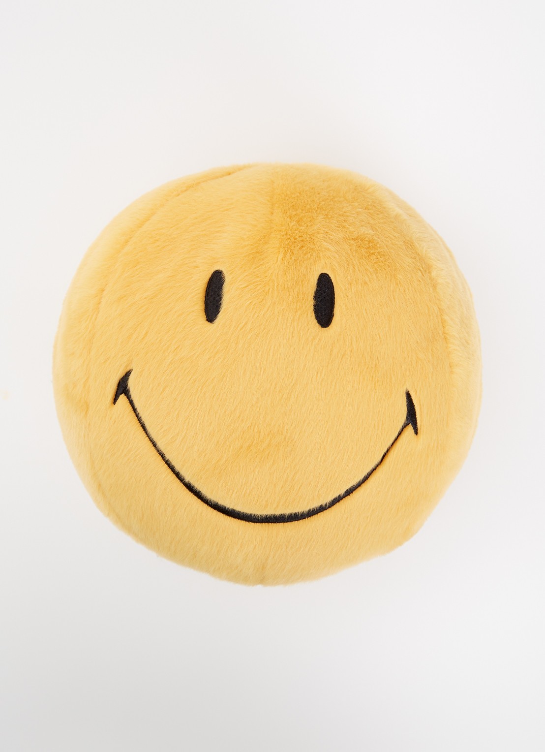 Bon Ton Toys Smiley Fuzzy knuffel 23 cm - voorkant geel