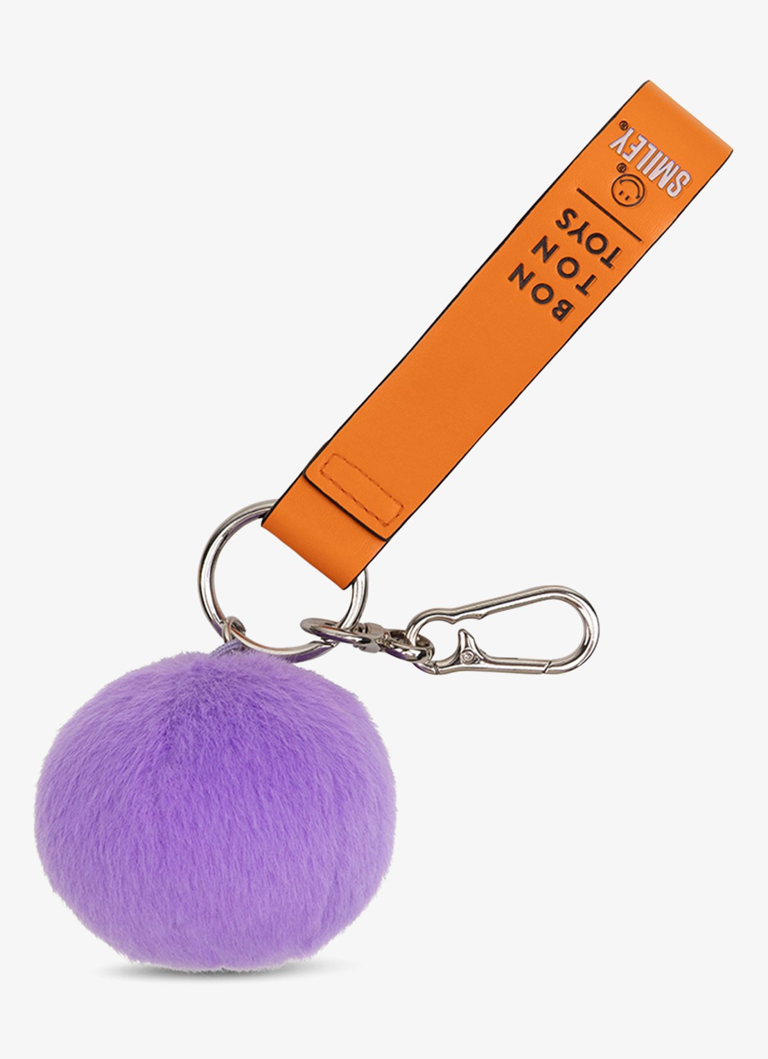 Bon Ton Toys Smiley fuzzy tasbedel - achterkant paars