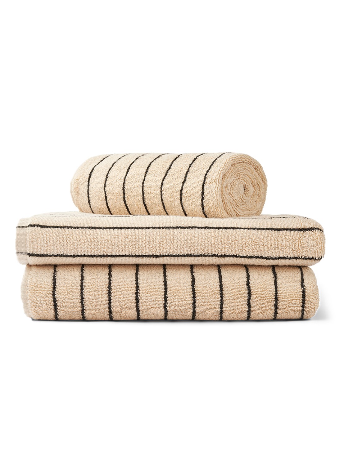 Bongusta Naram badhanddoek - 600 gr/m2 - 50 x 80 cm - detail 3 zand