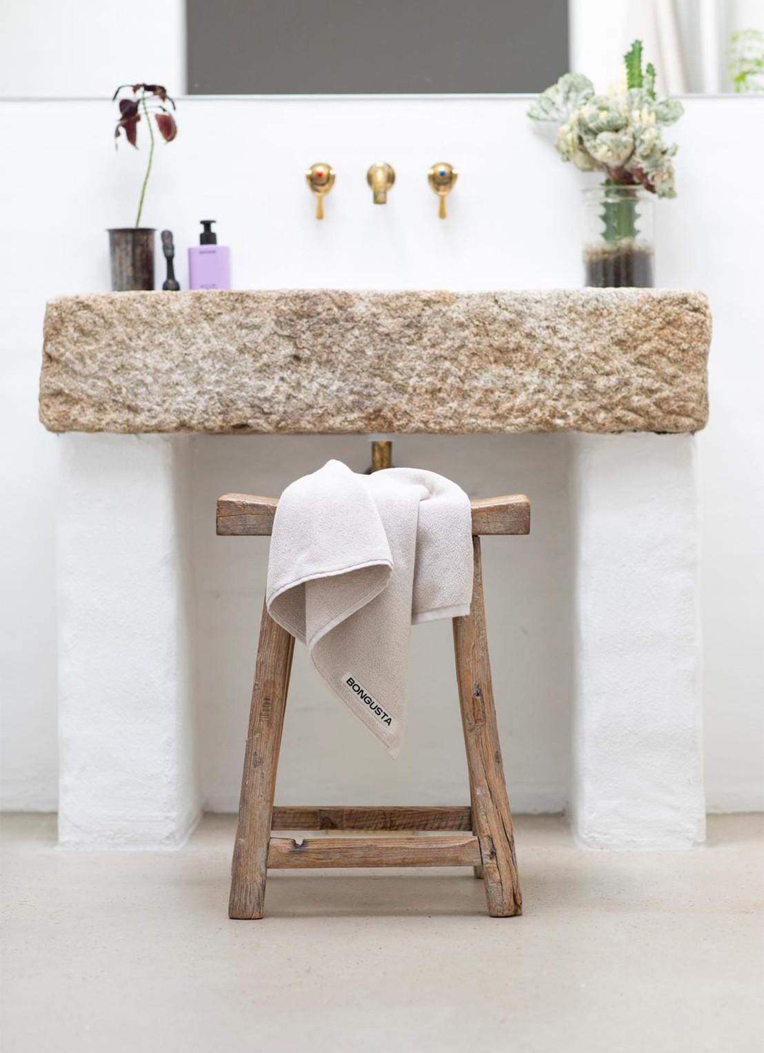 Bongusta Naram badhanddoek - 600 gr/m2 - 50 x 80 cm - detail 3 beige