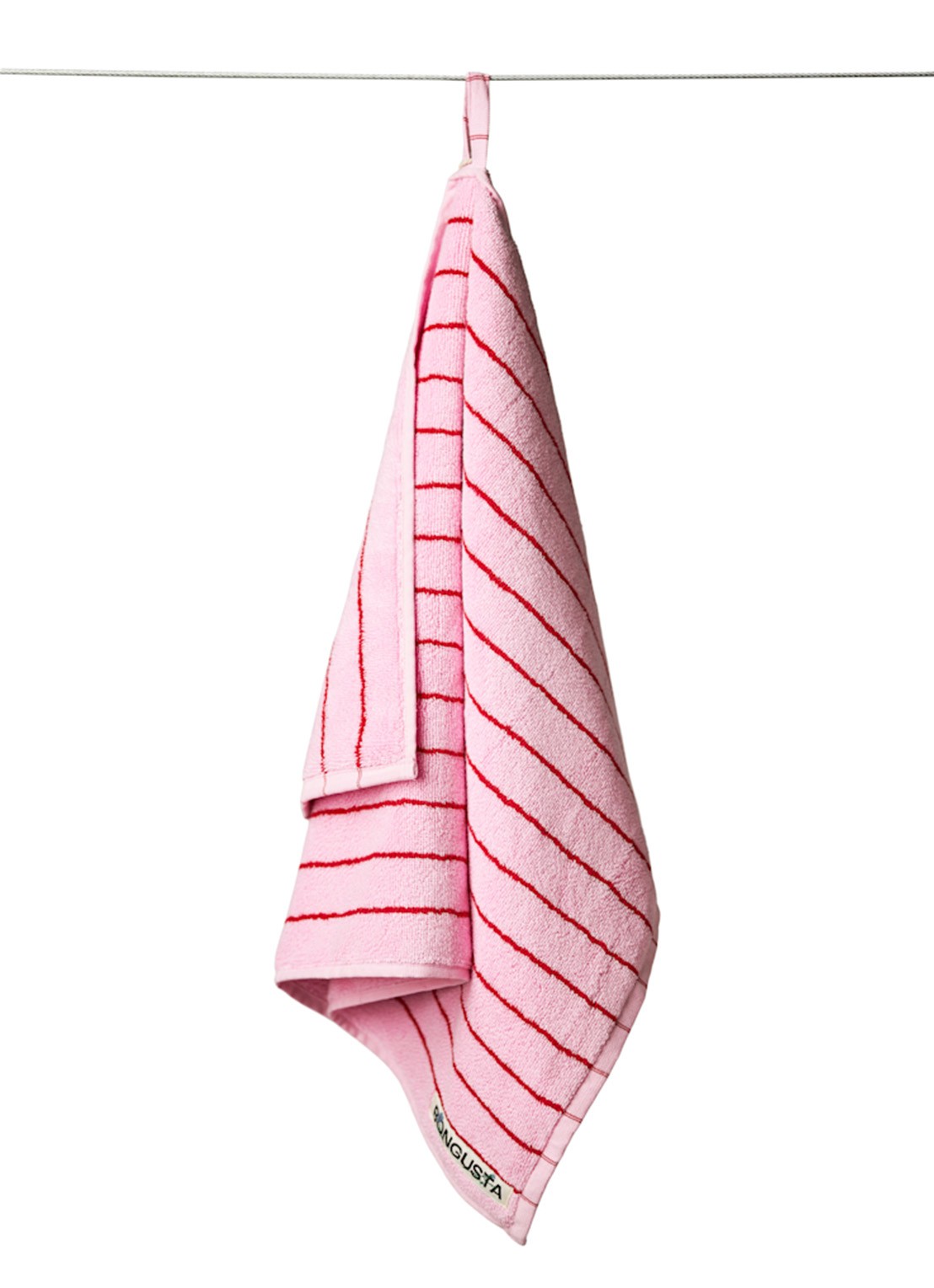 Bongusta Naram badhanddoek - 600 gr/m2 - 50 x 80 cm - voorkant 2 lichtroze