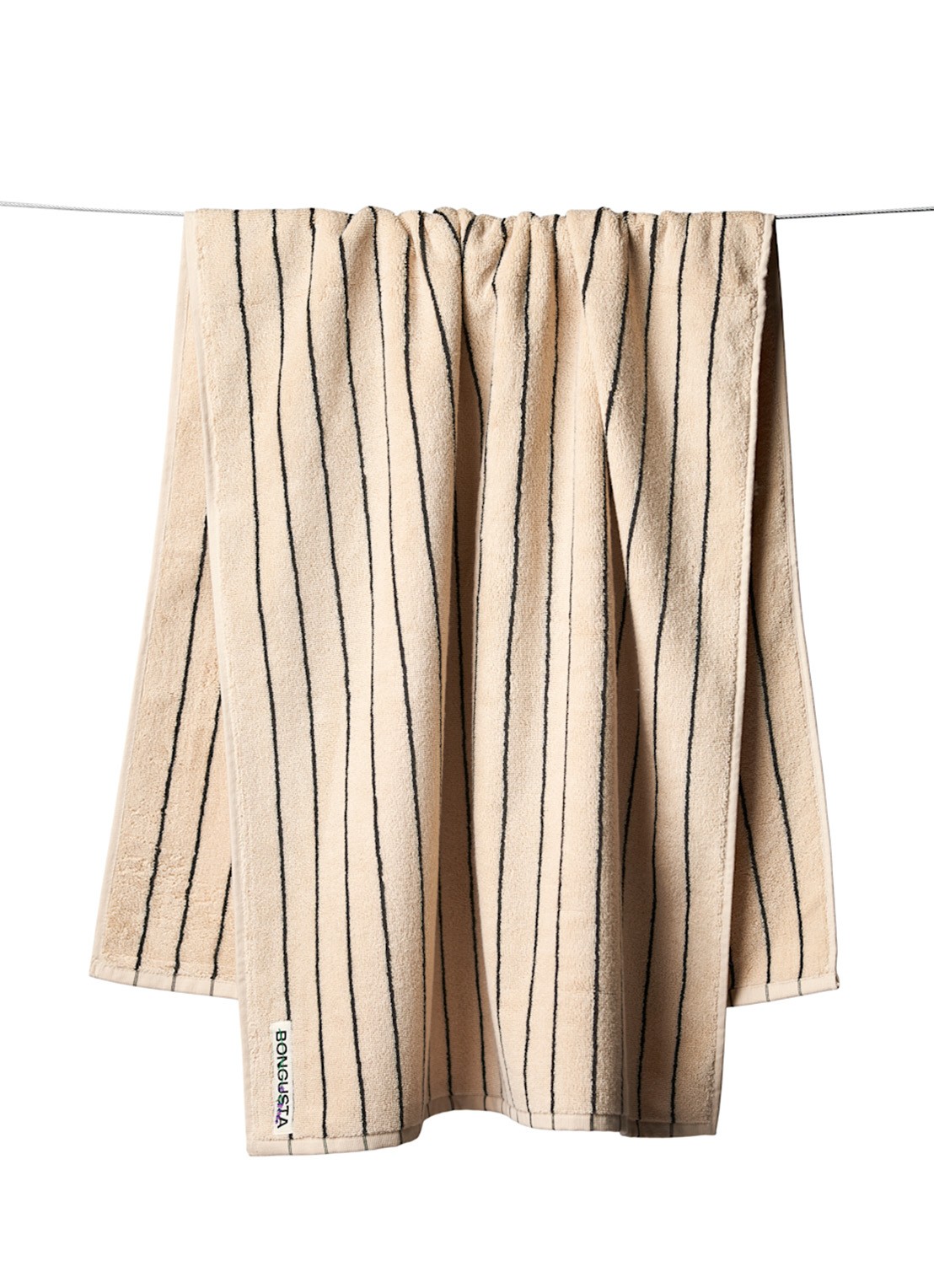 Bongusta Naram badhanddoek - 600 gr/m2 - 70 x 140 cm - voorkant 3 zand