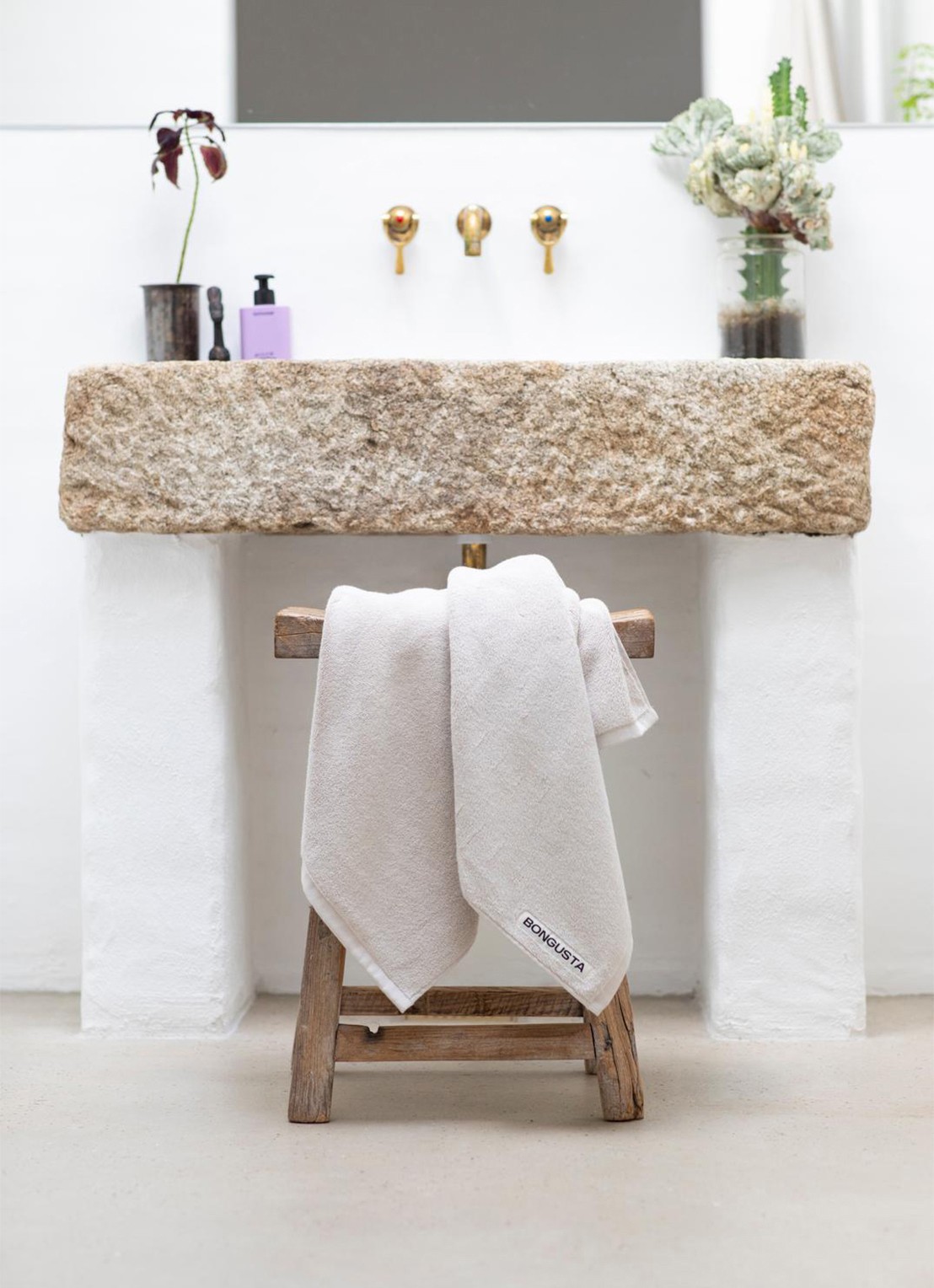 Bongusta Naram badhanddoek - 600 gr/m2 - 70 x 140 cm - detail 3 beige