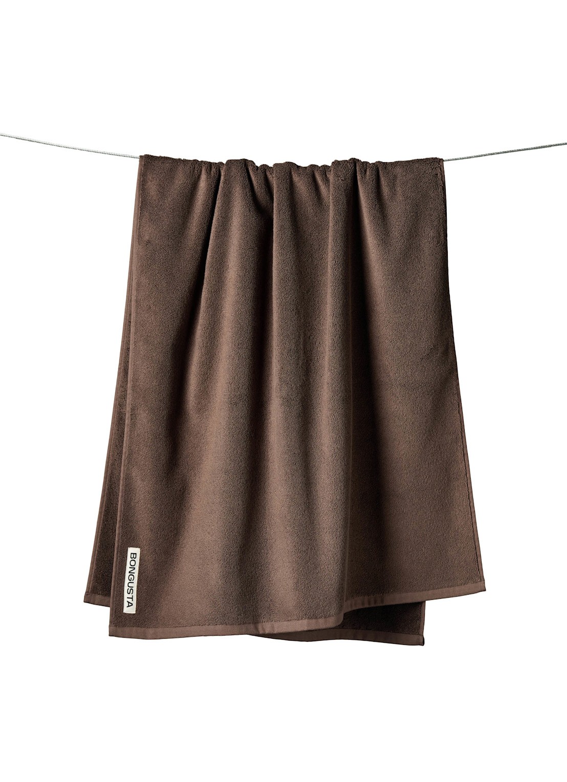 Bongusta Naram badhanddoek - 600 gr/m2 - 70 x 140 cm - voorkant 4 donkerbruin