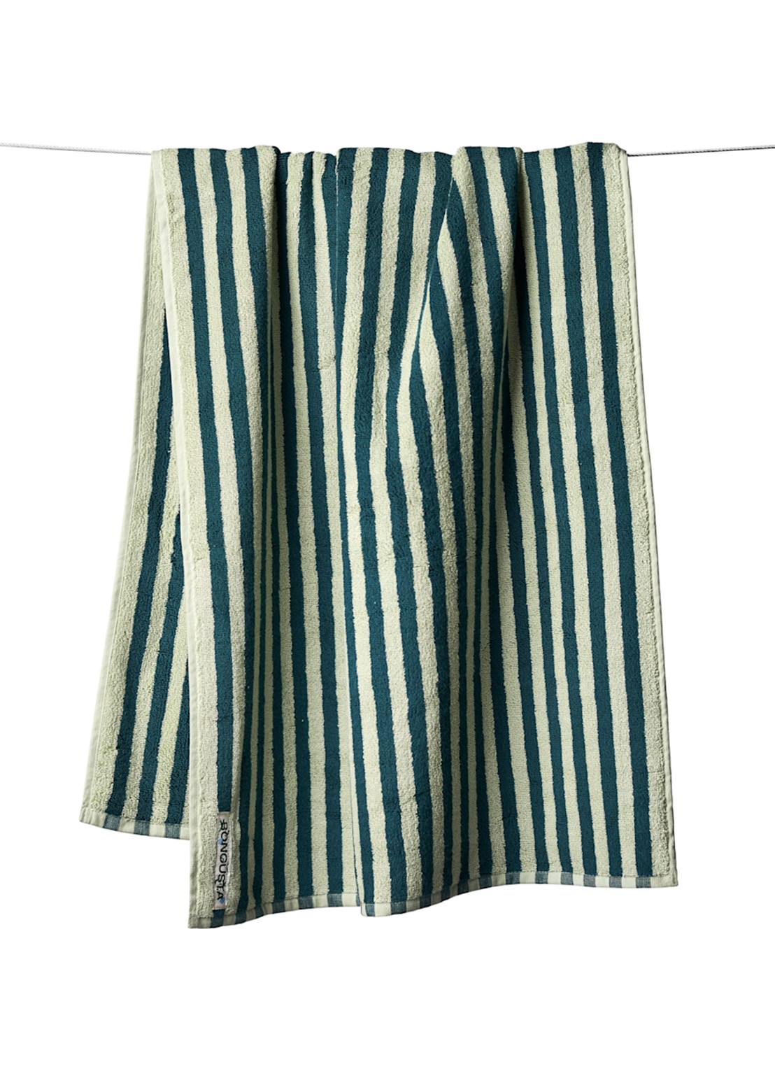 Bongusta Naram badhanddoek - 600 gr/m2 - 70 x 140 cm - voorkant groen