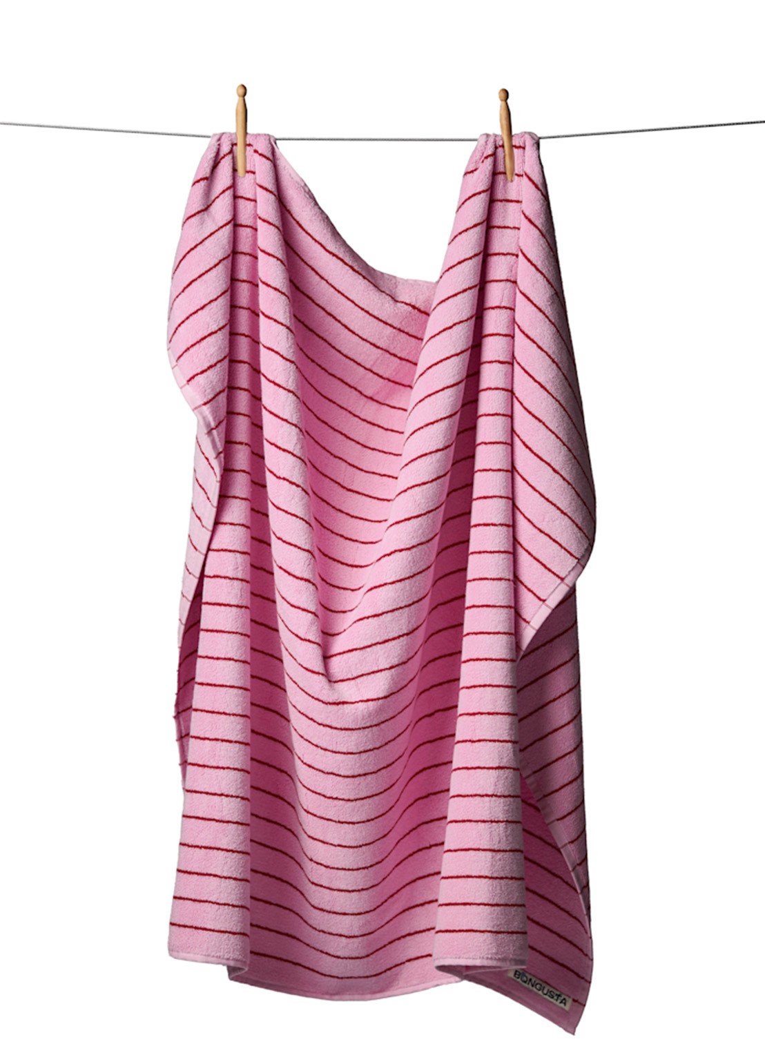 Bongusta Naram badlaken - 600 gr/m2 - 150 x 100 cm - voorkant roze