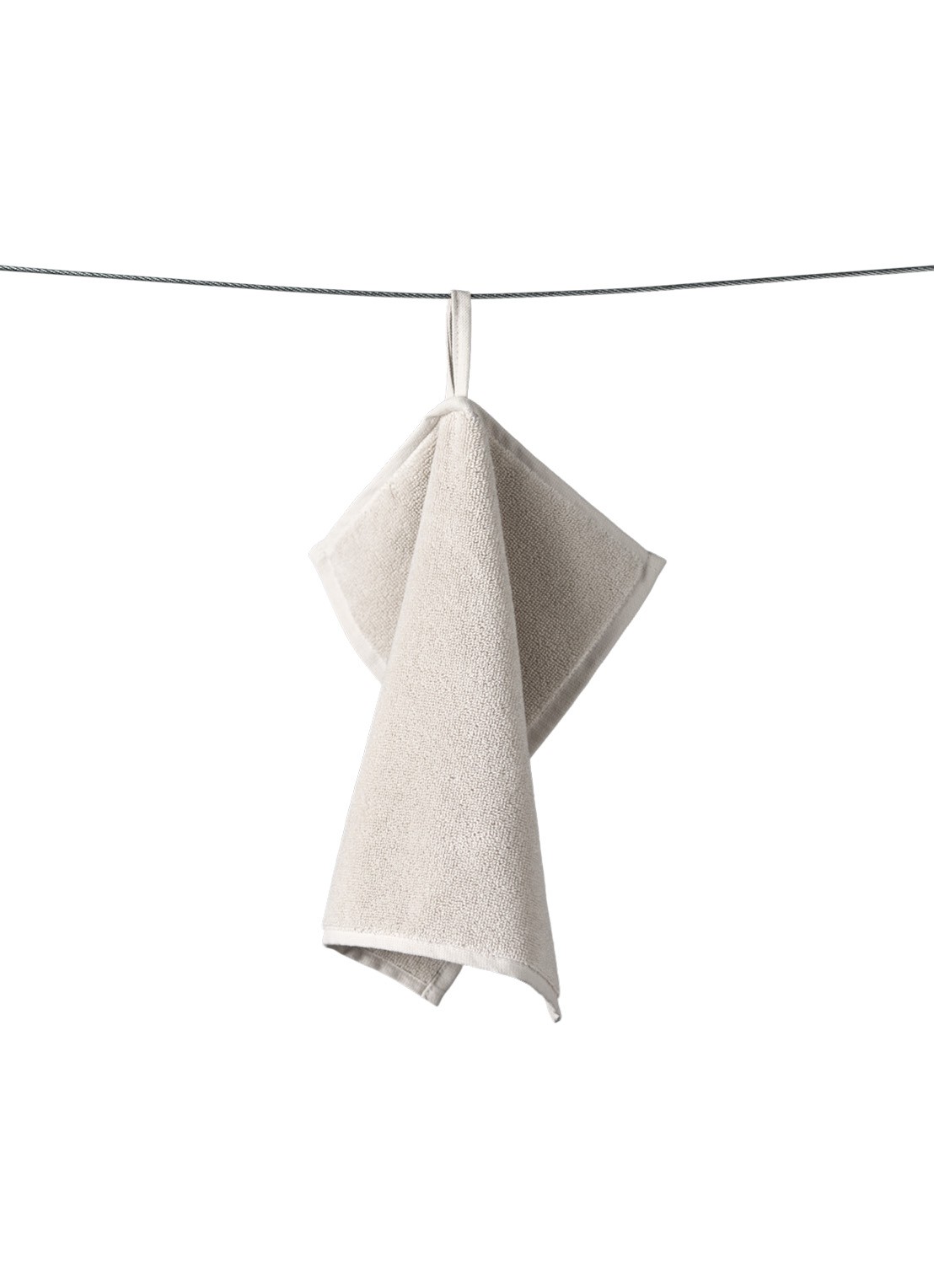 Bongusta Naram gastendoek - 600 gr/m2 - 30 x 30 cm - voorkant beige