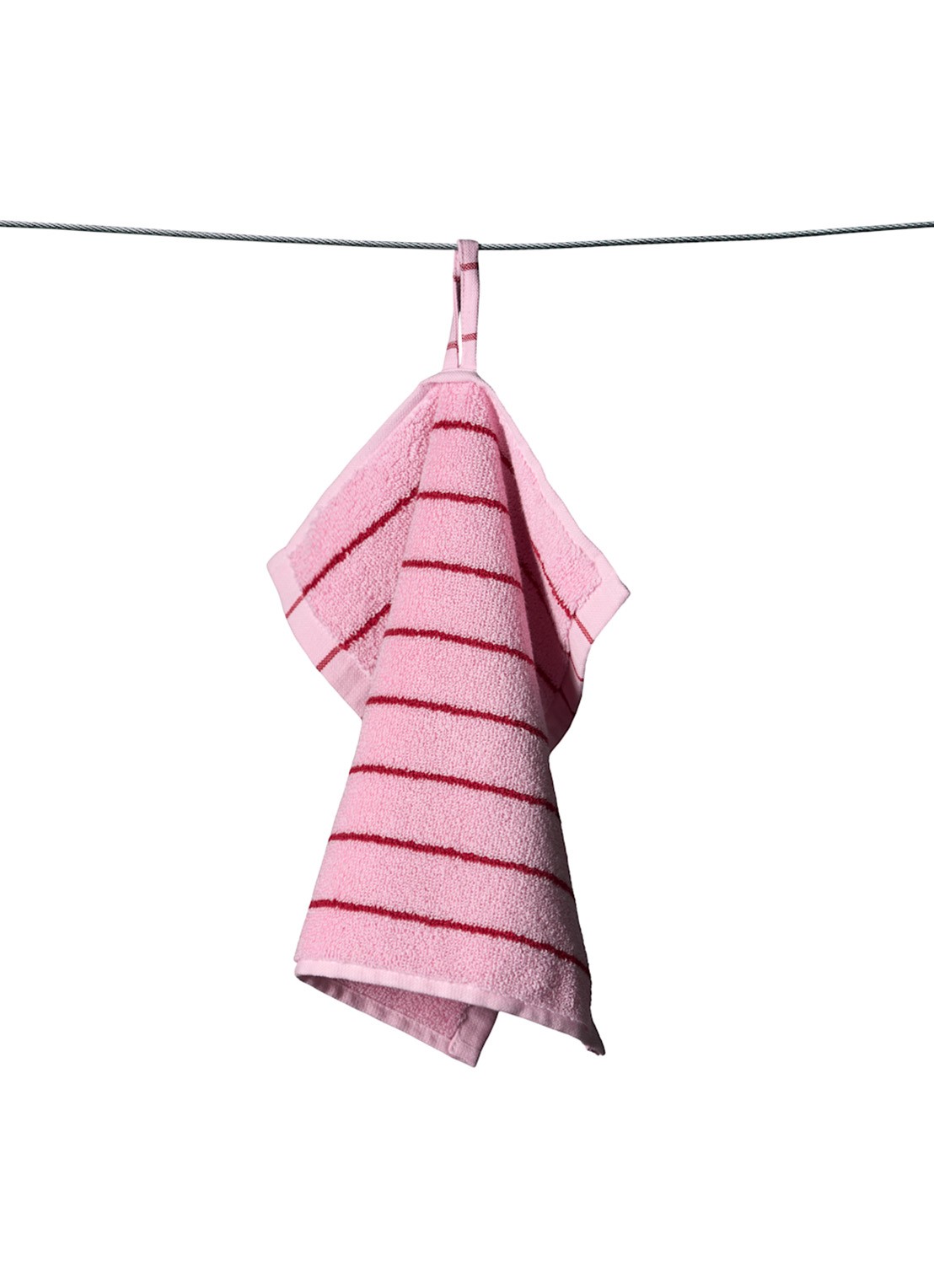 Bongusta Naram gastendoek - 600 gr/m2 - 30 x 30 cm - voorkant lichtroze