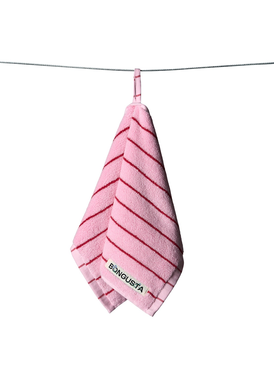 Bongusta Naram gastendoek - 600 gr/m2 - 50 x 30 cm - voorkant lichtroze