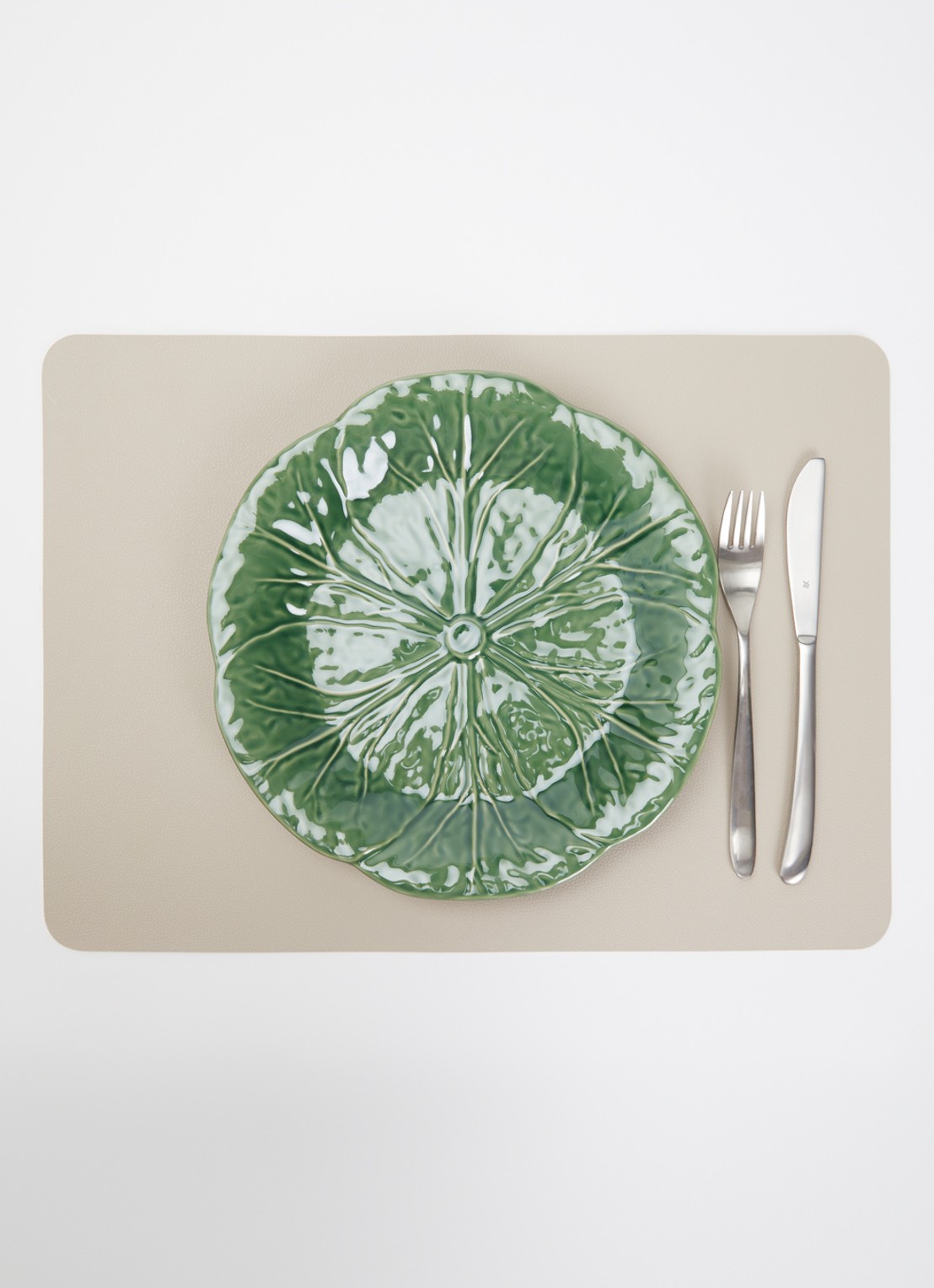 Bordallo Pinheiro Cabbage dinerbord 27 cm - detail 4 groen